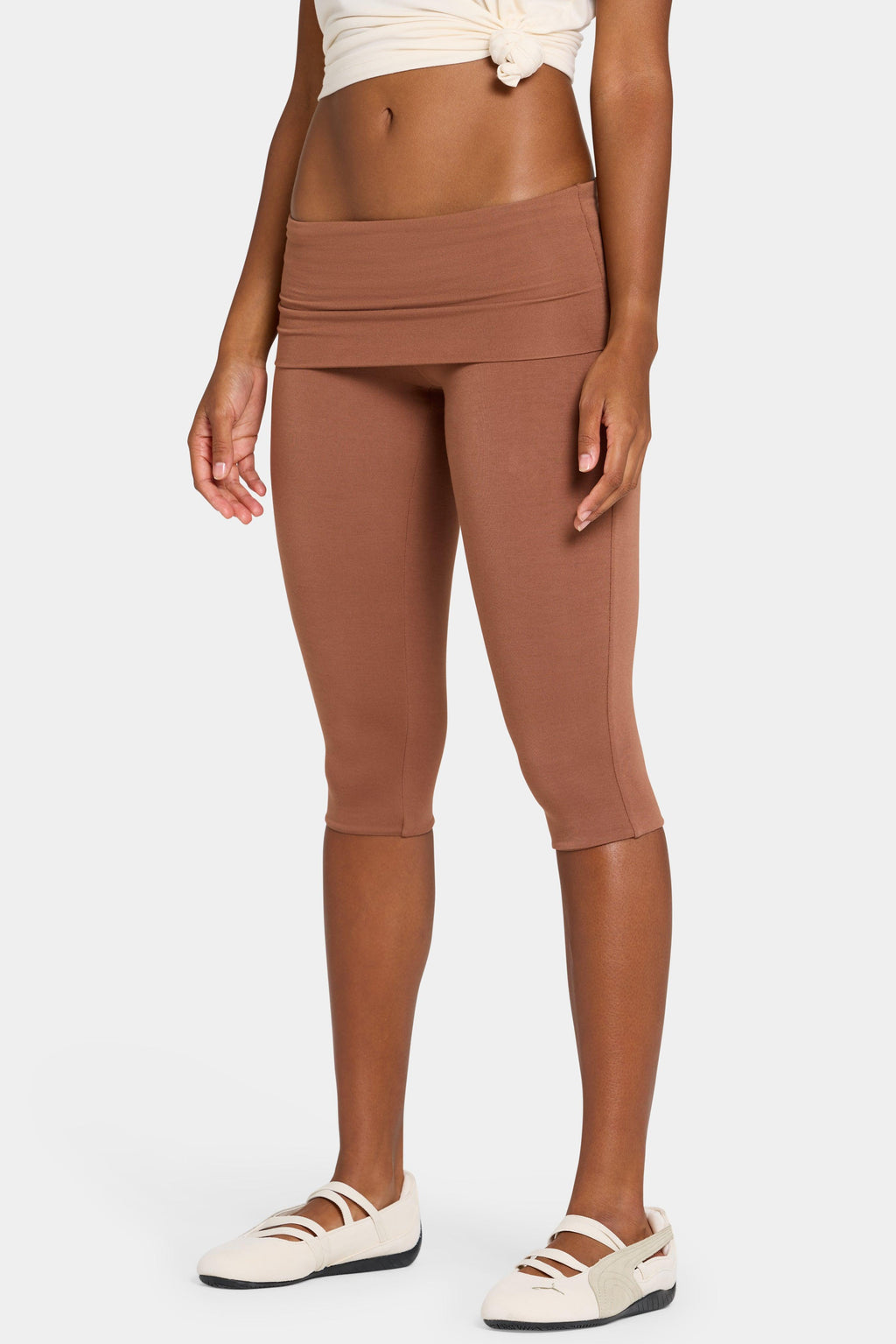 Buttercloud™ Capri Leggings In Cocoa