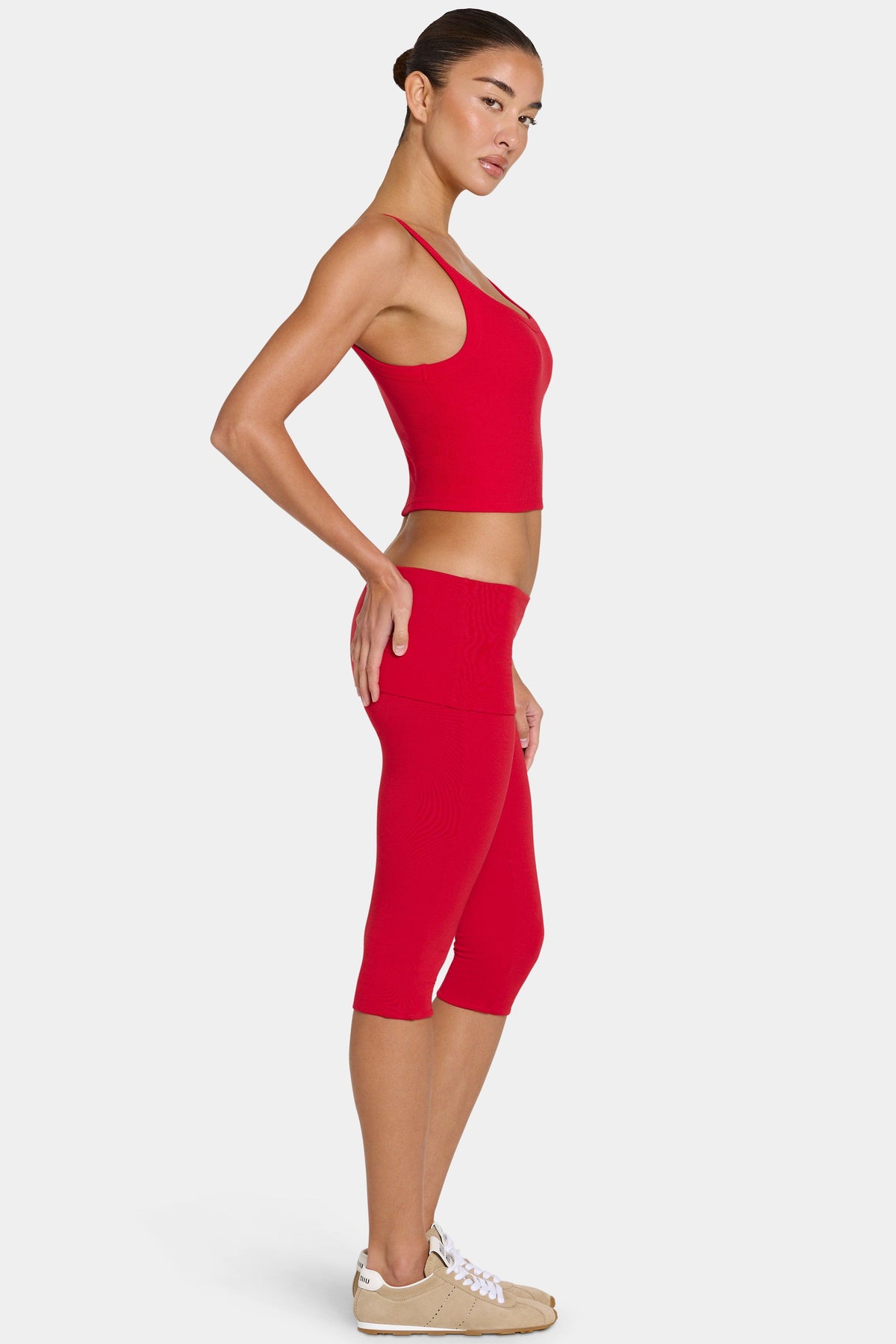 Buttercloud™ Capri Leggings In Chilli