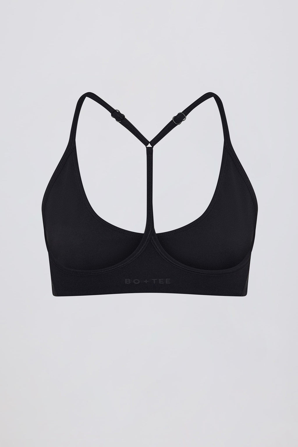 Soft Active Racerback Sports Bra In Black