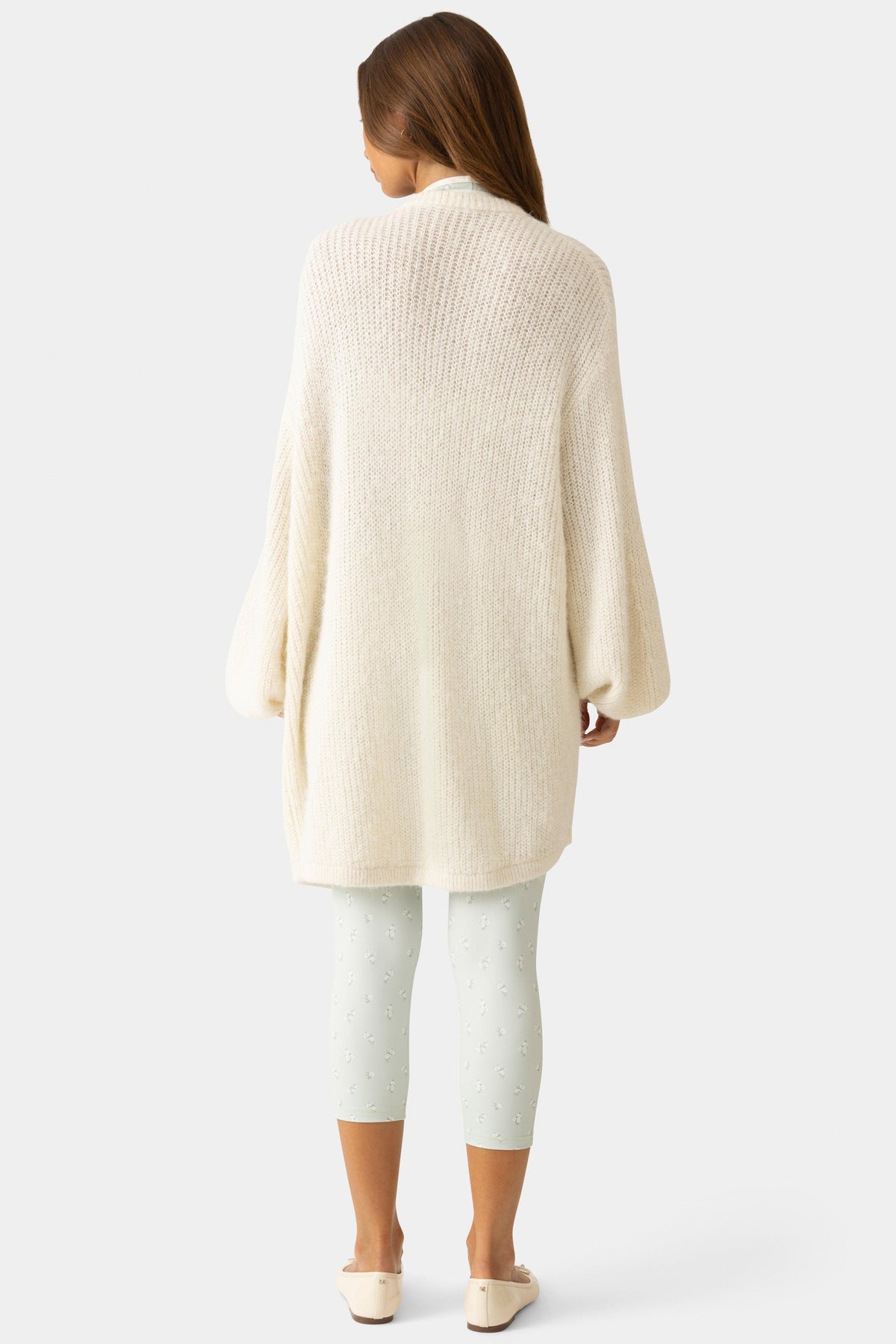 Soft Knit Cardigan In Vanilla