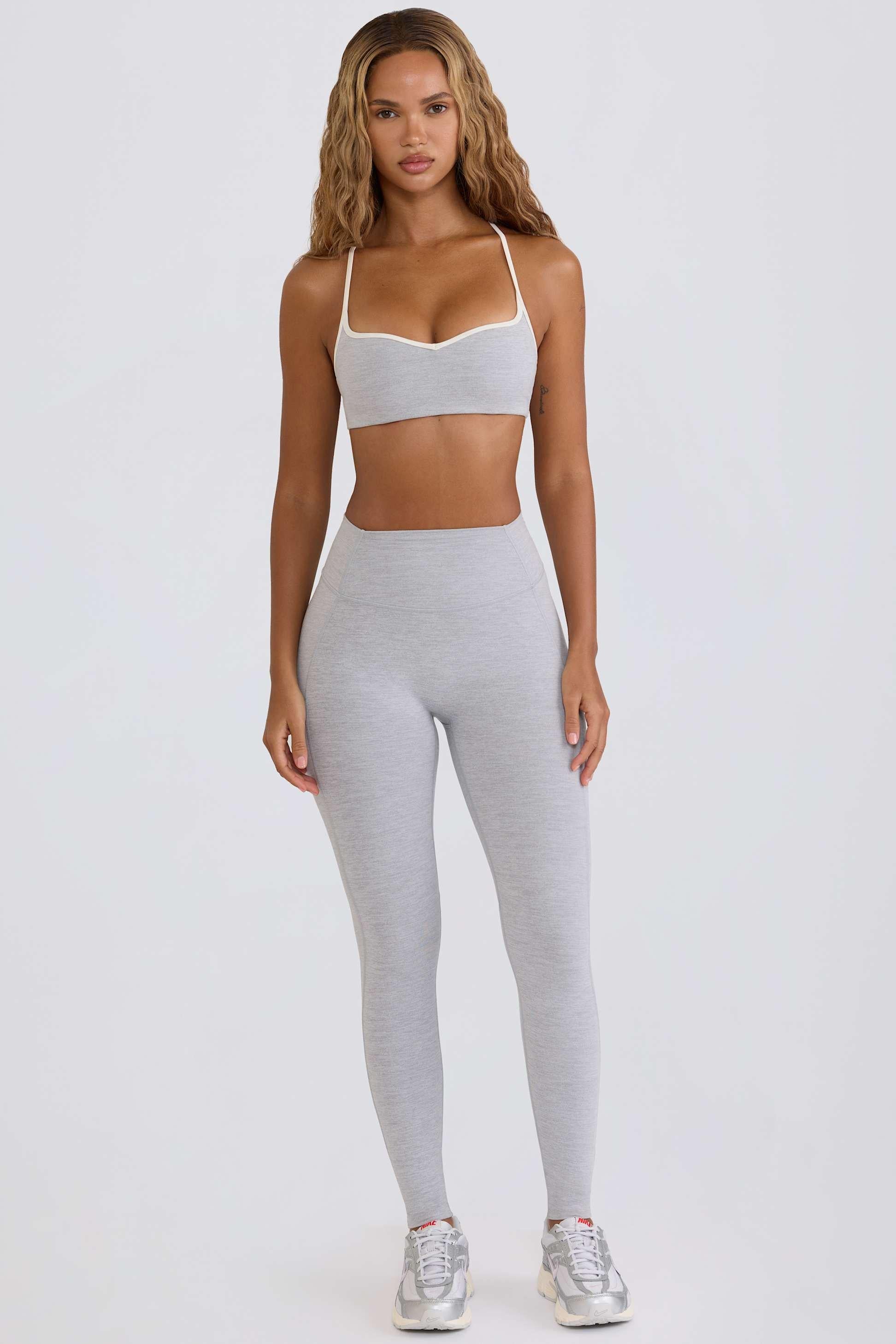 Soft Active Mid-rise Leggings In Grey