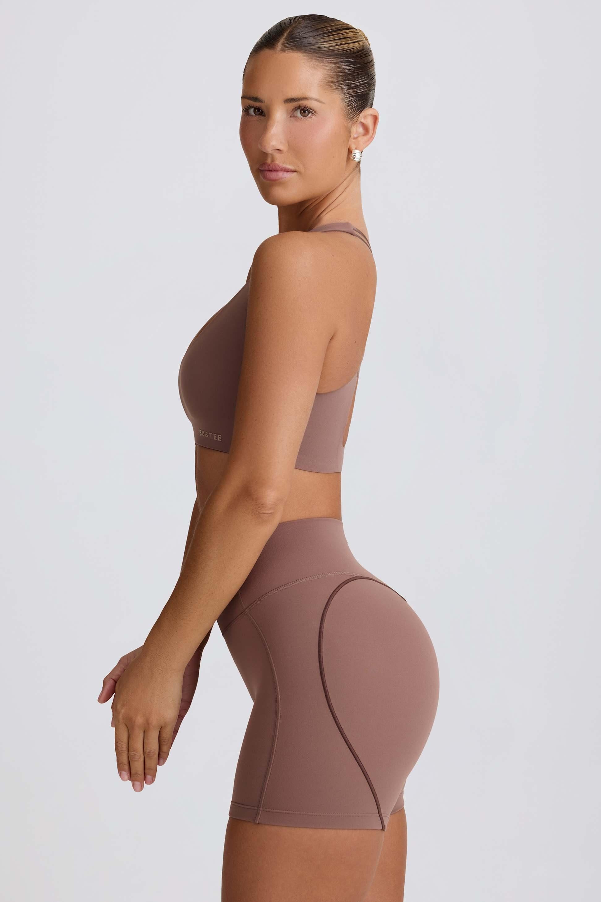 Soft Active Low-impact Sports Bra In Mocha