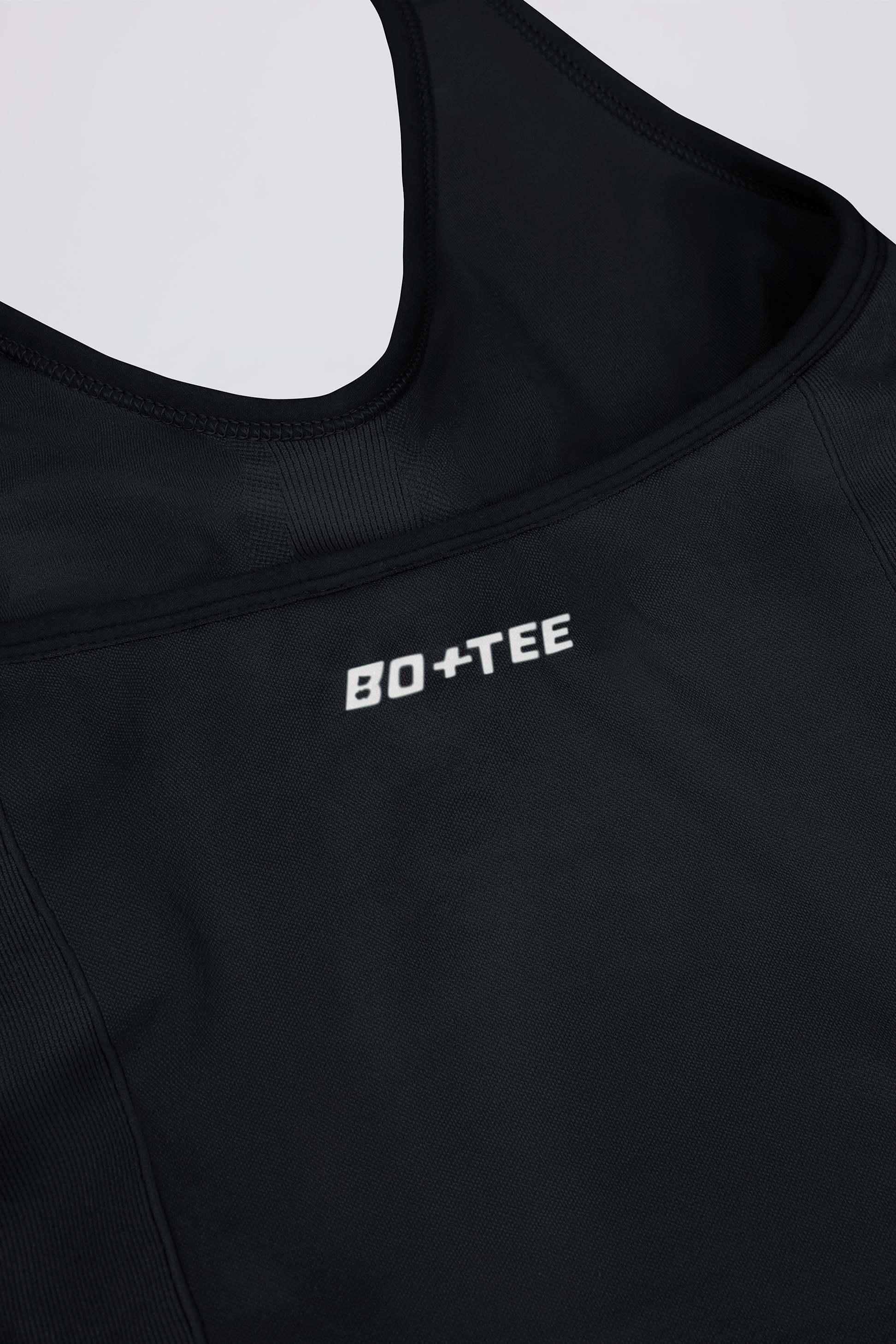 Define Luxe Halterneck Tank Top In Black