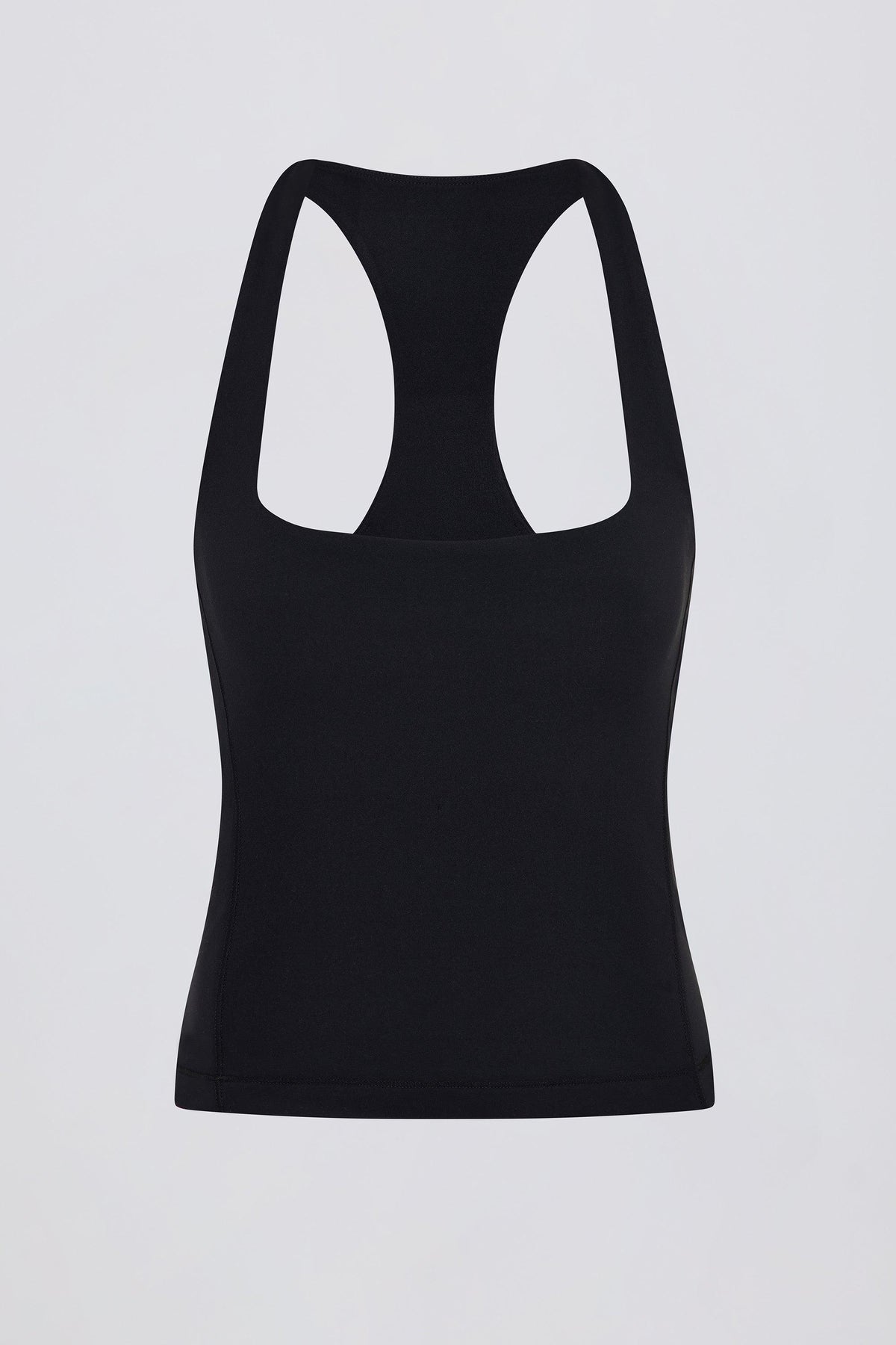 Soft Active Racerback Tank Top In Black