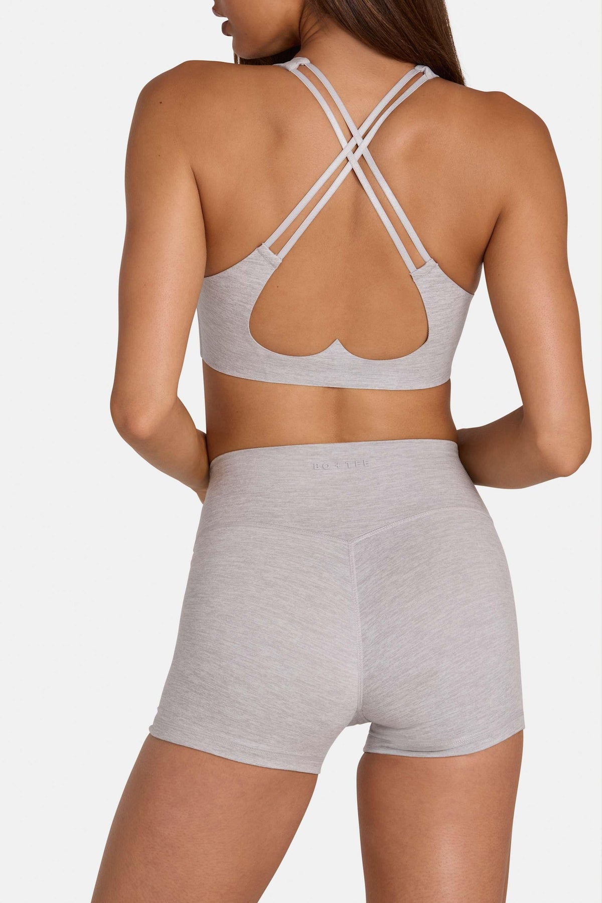 Soft Active Low-impact Sports Bra In Grey