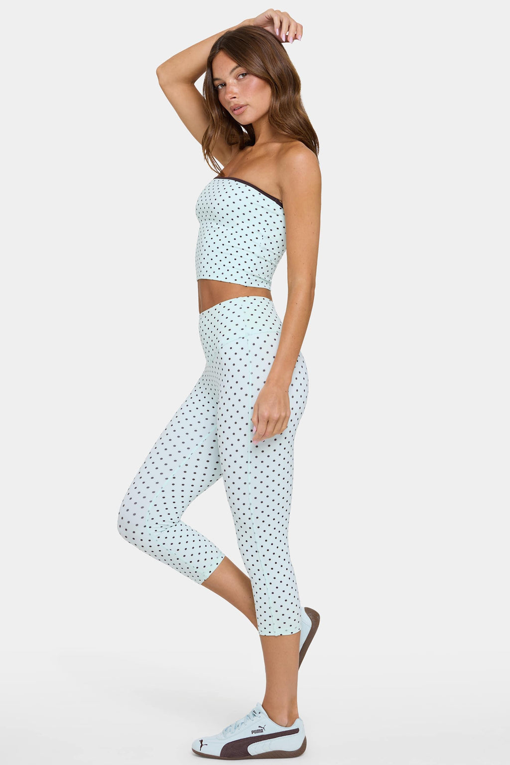 Soft Active Capri Leggings In Mint Chip