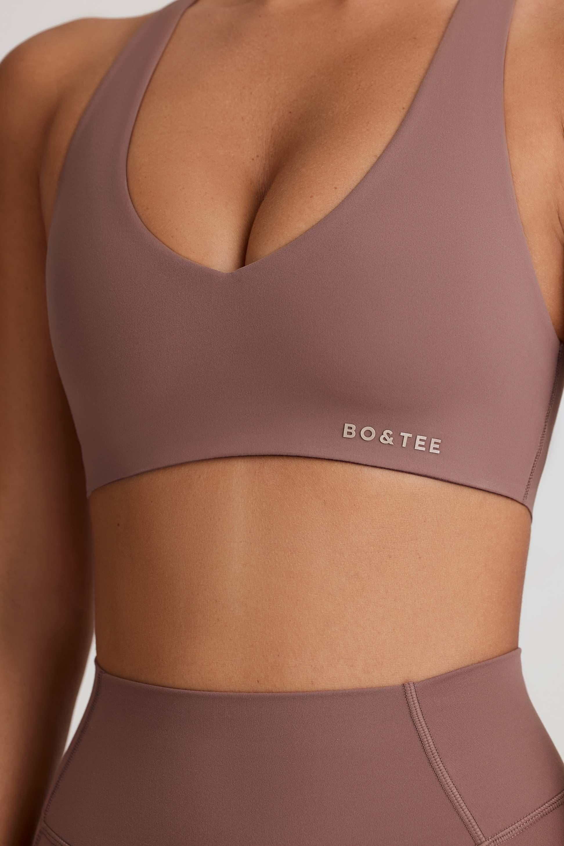 Soft Active Low-impact Sports Bra In Mocha