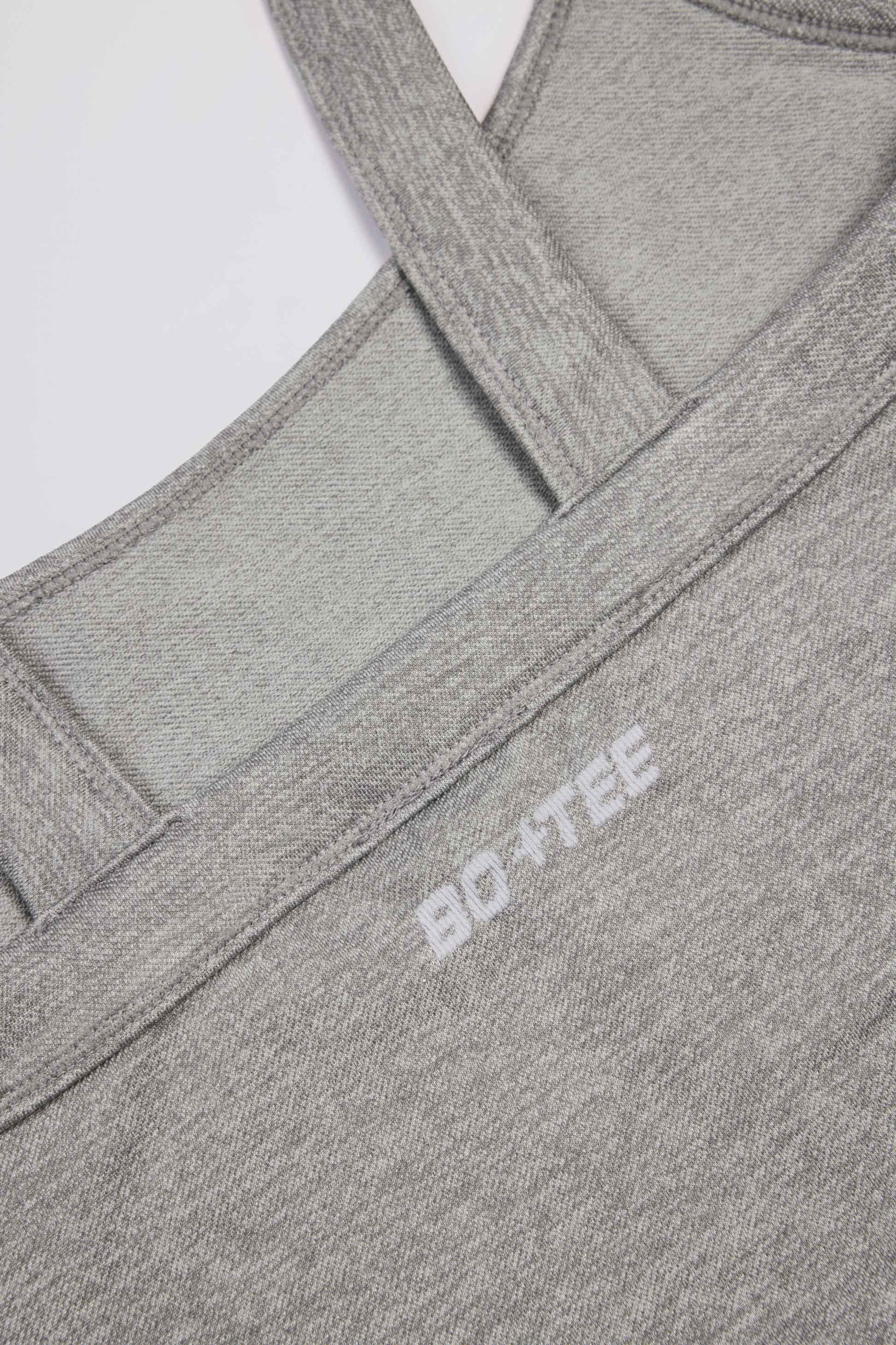 Super Sculpt Seamless Longline Camisole Top In Grey Marl