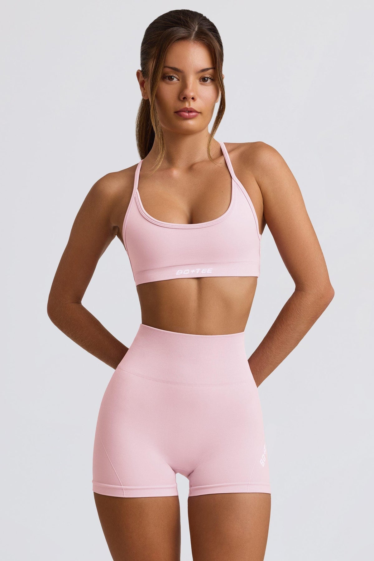 Super Sculpt Seamless Mini Shorts In Soft Pink
