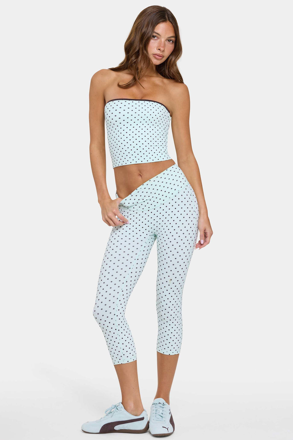 Soft Active Capri Leggings In Mint Chip