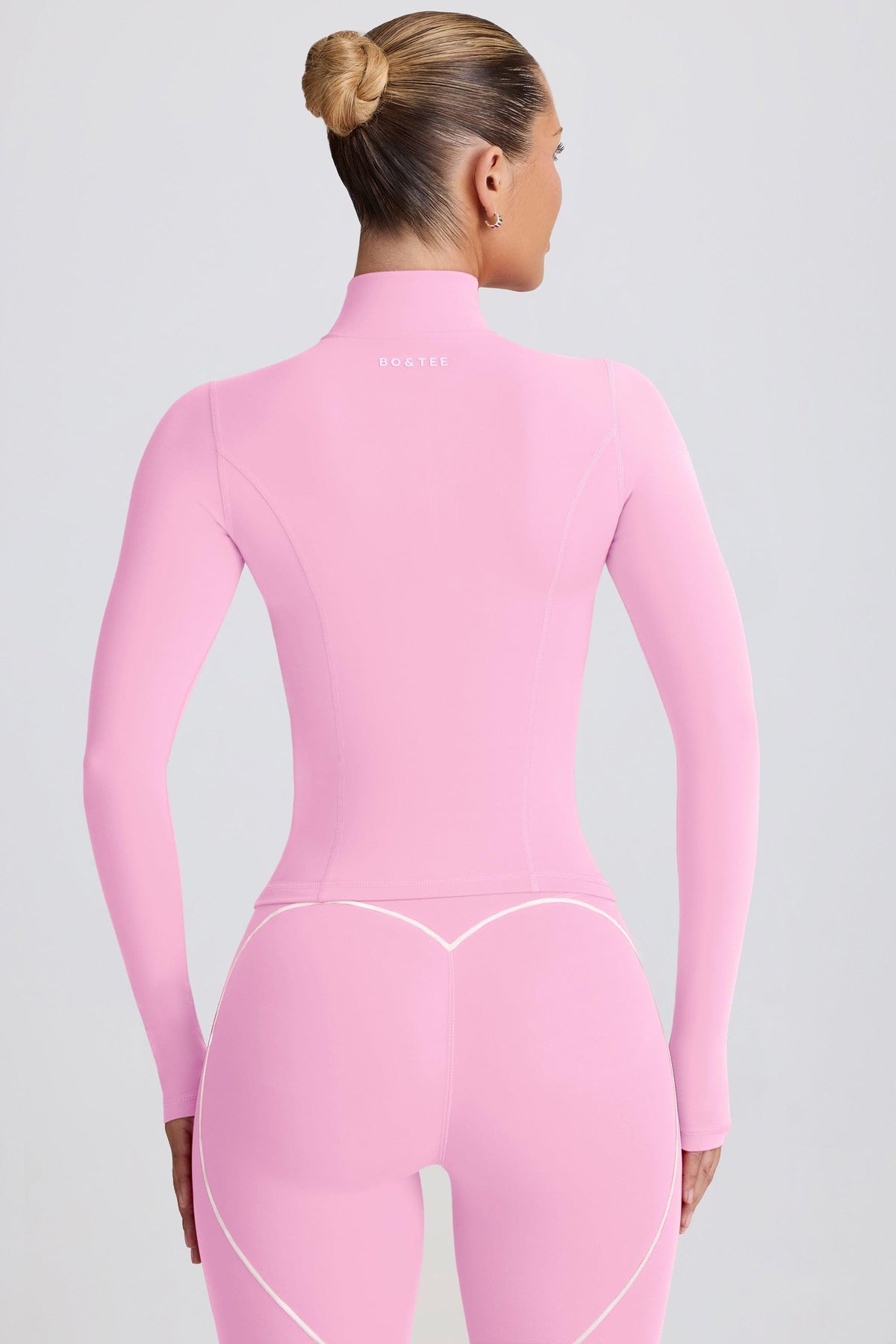 Soft Active Zip-up Jacket In Baby Pink