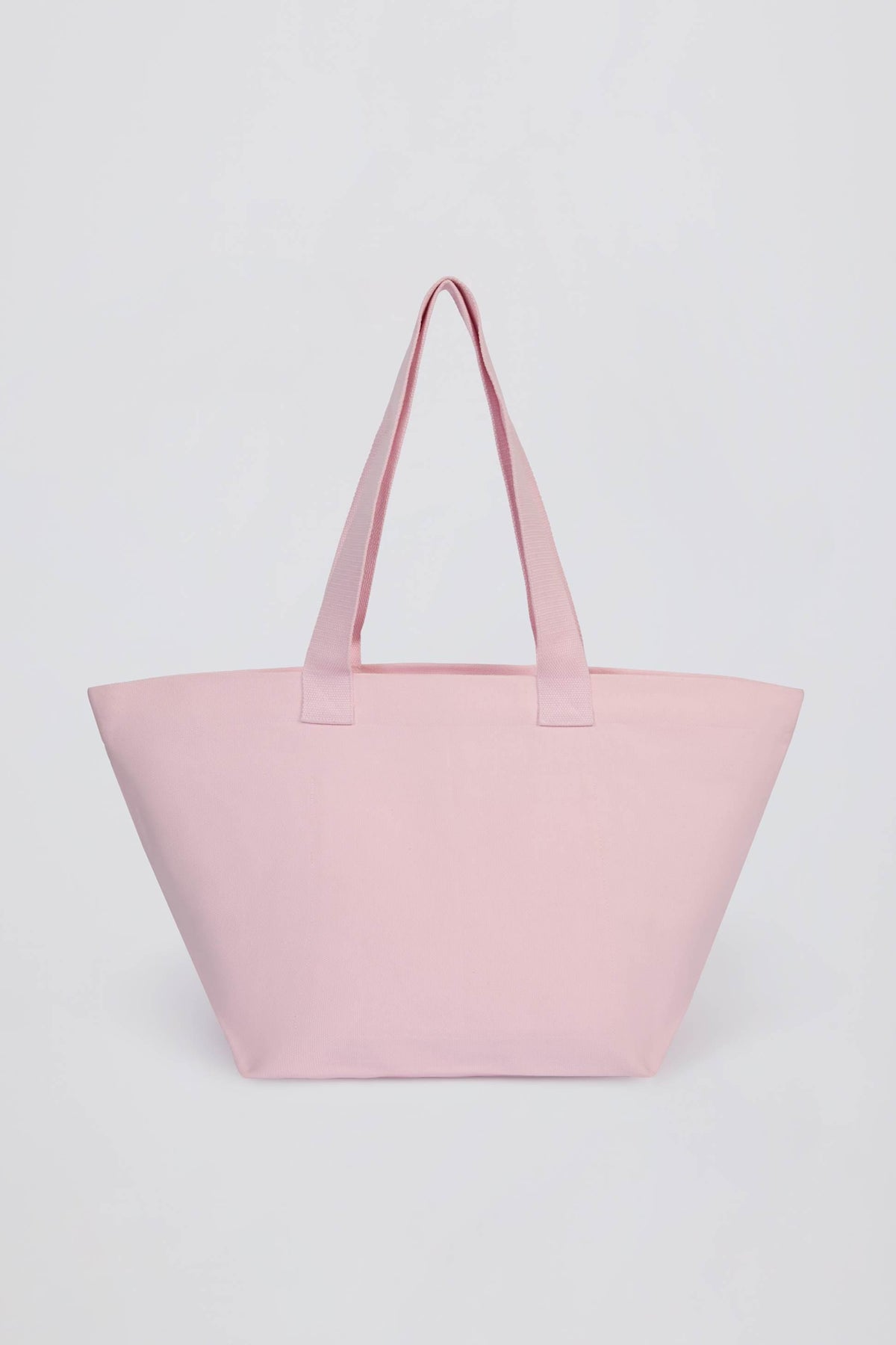 Oversized Tote Bag In Powder Pink