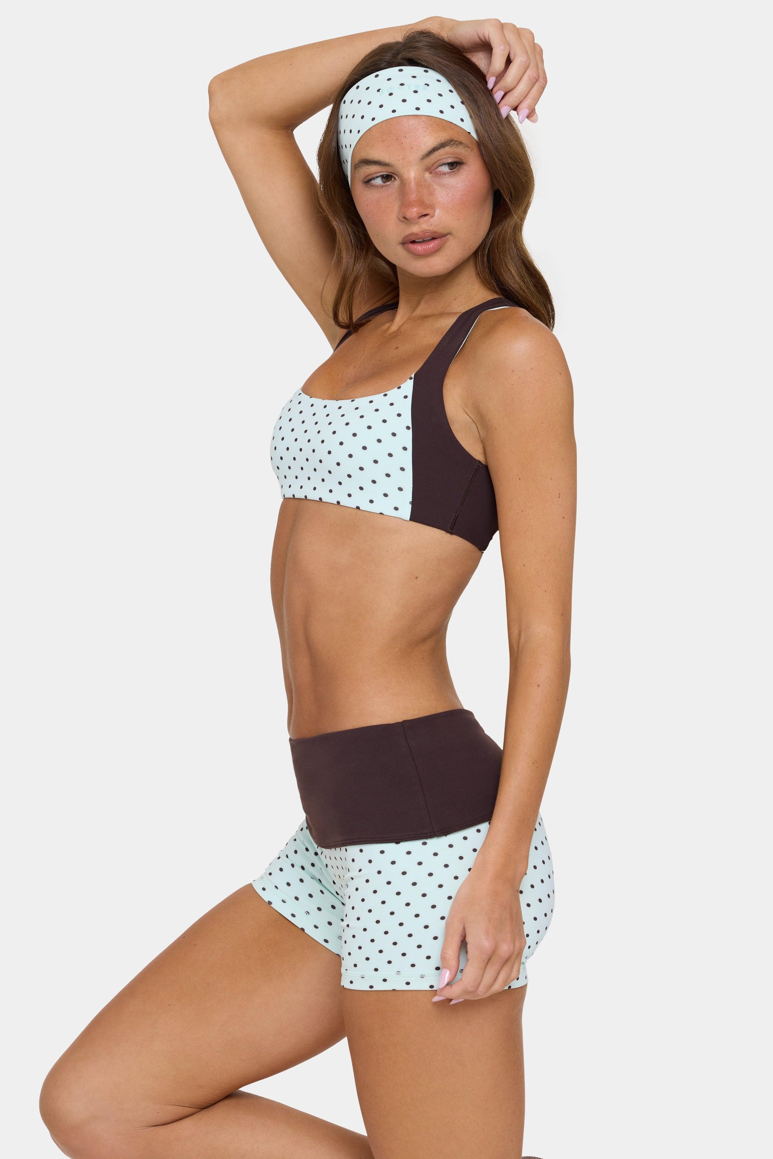 Soft Active Medium-impact Sports Bra In Mint Chip