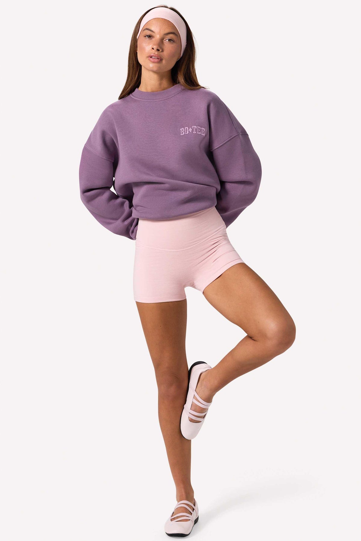 Oversized Crew-neck Jumper In Dusk