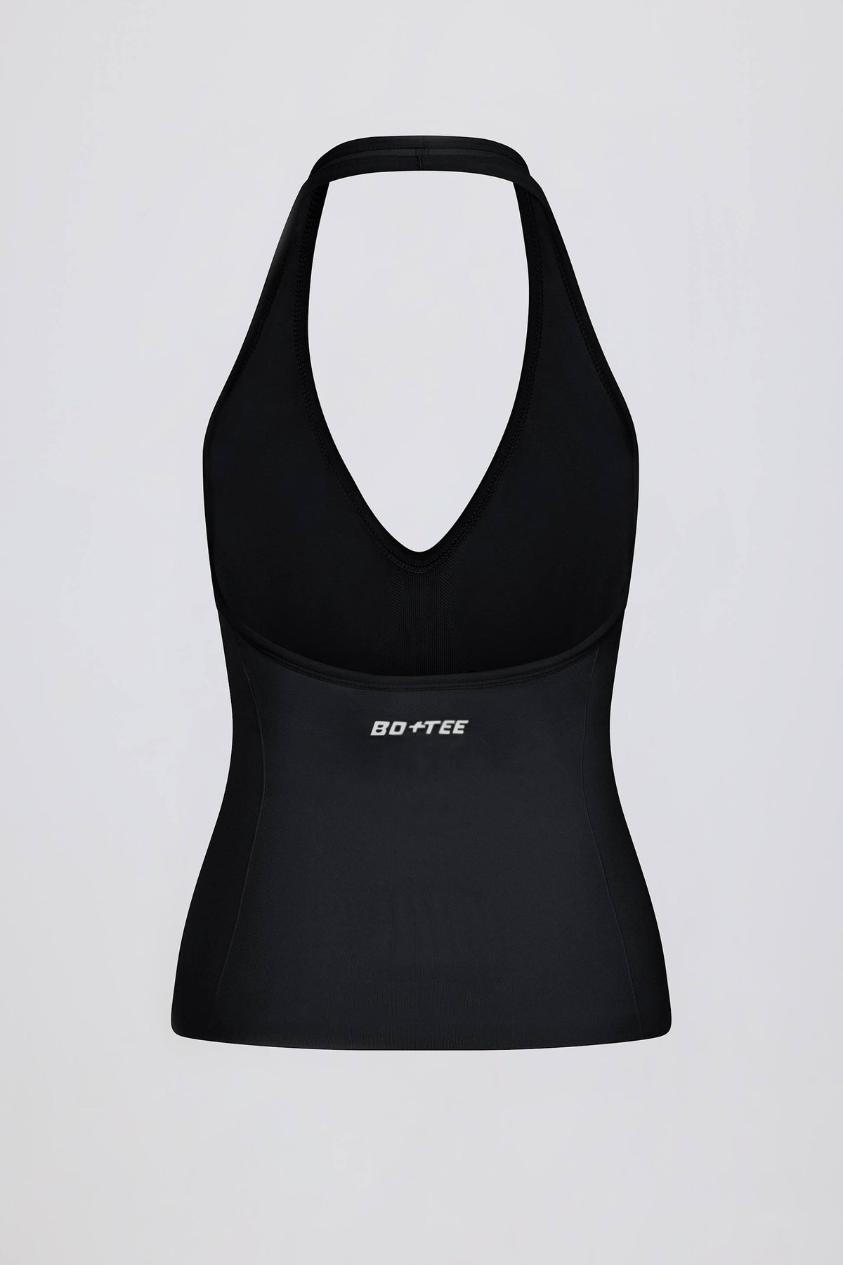 Define Luxe Halterneck Tank Top In Black