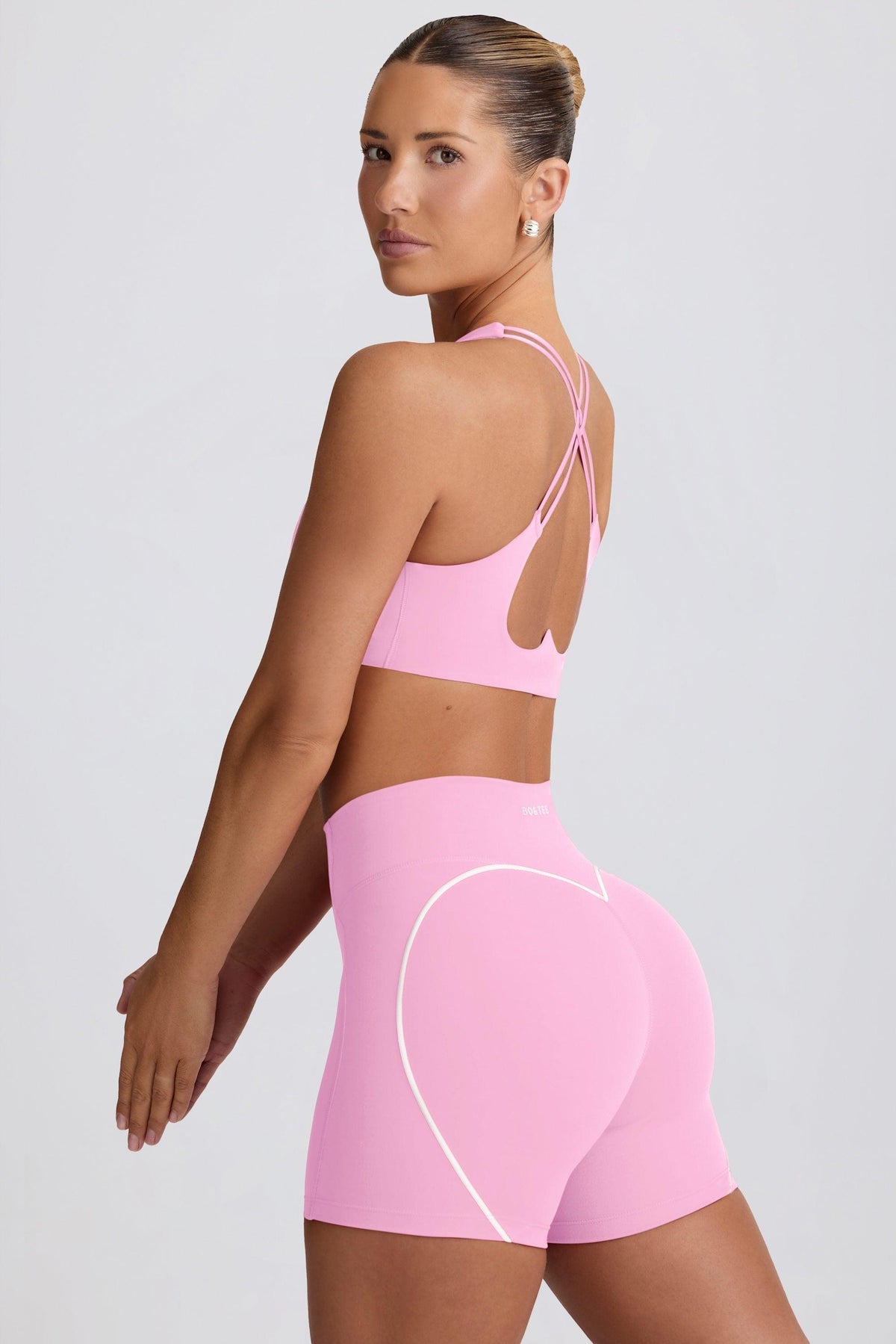 Soft Active Mini Shorts In Baby Pink