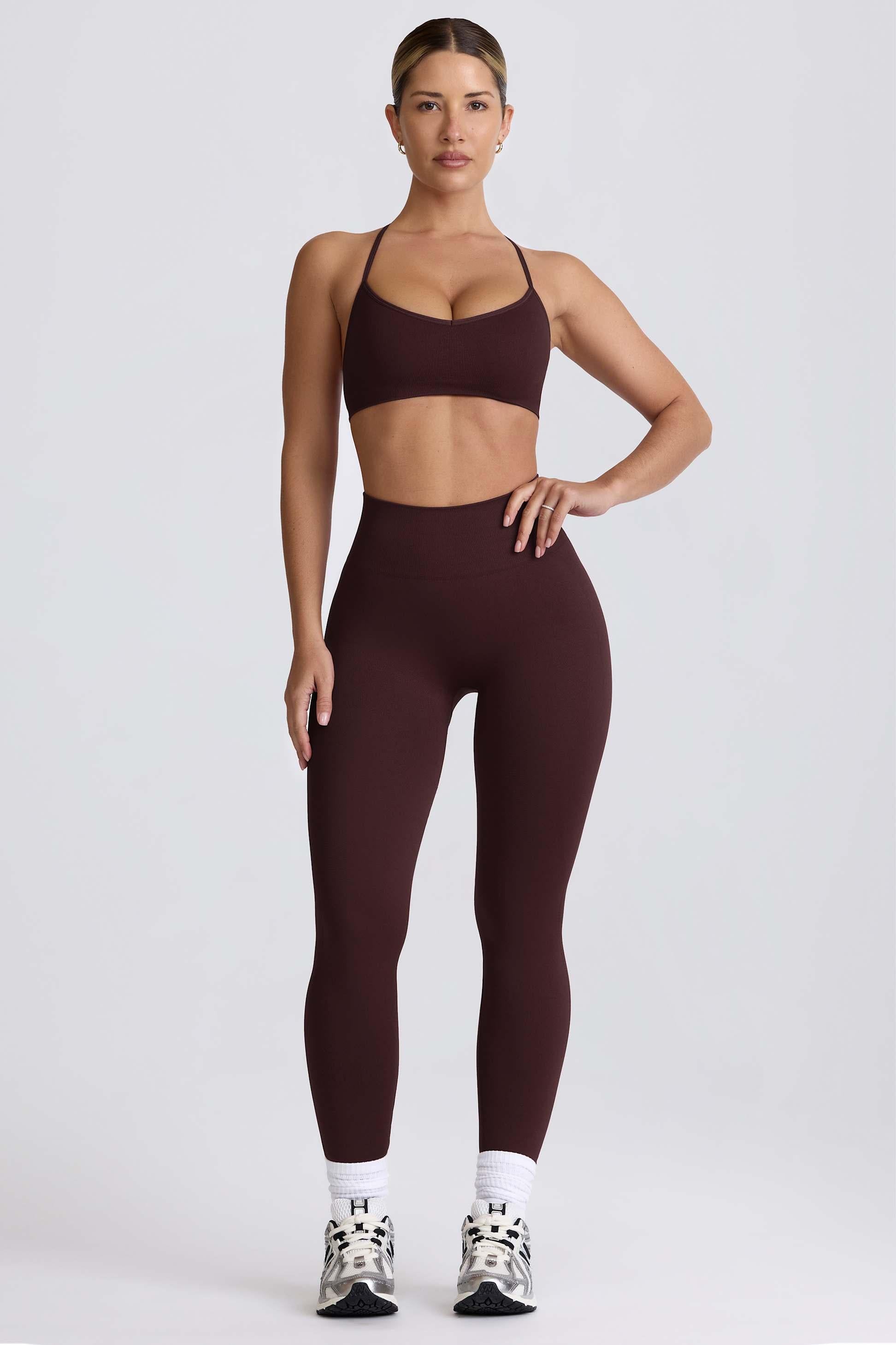 Super Sculpt Seamless Leggings In Chocolate