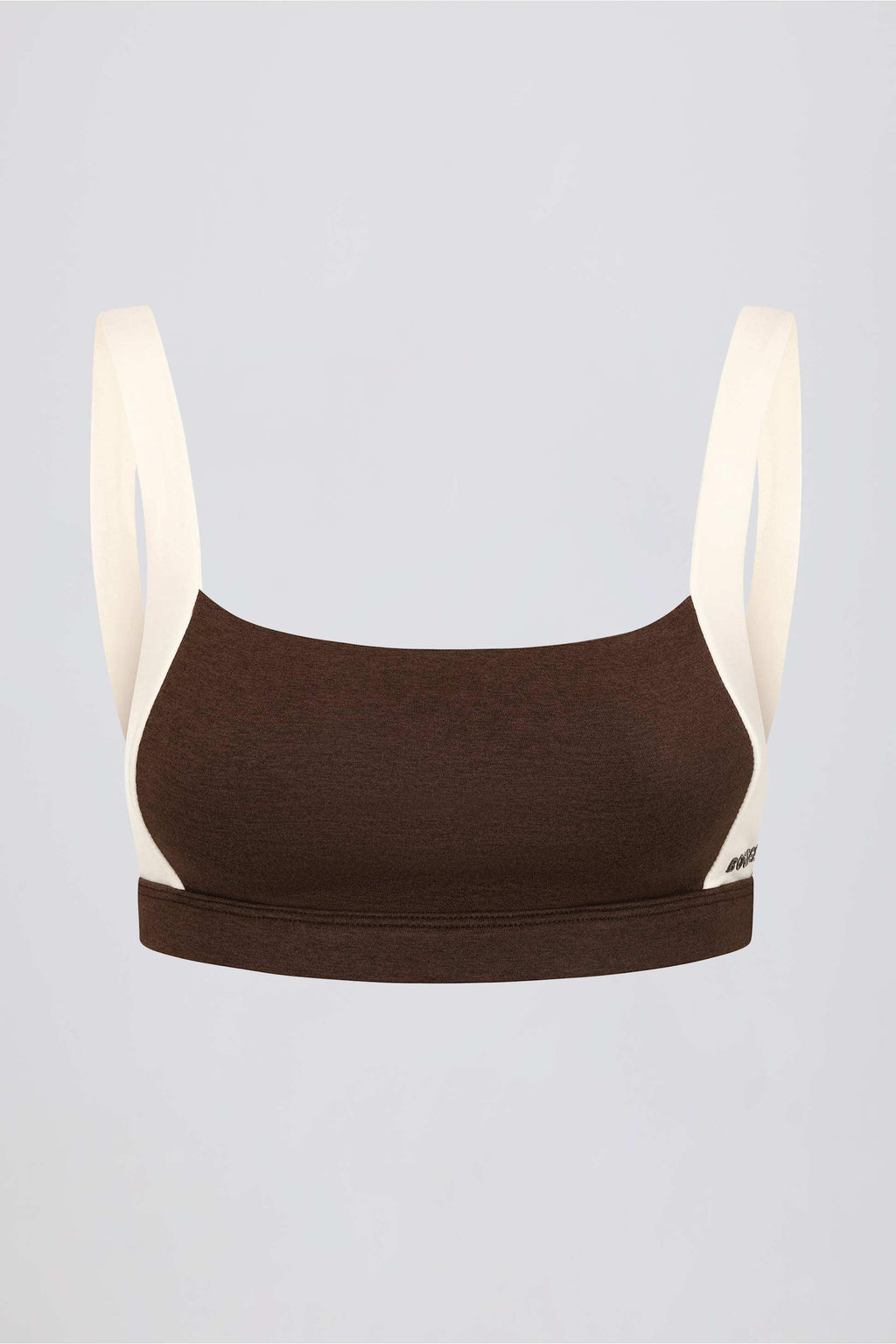 Contrast Sports Bra In Pecan Marl