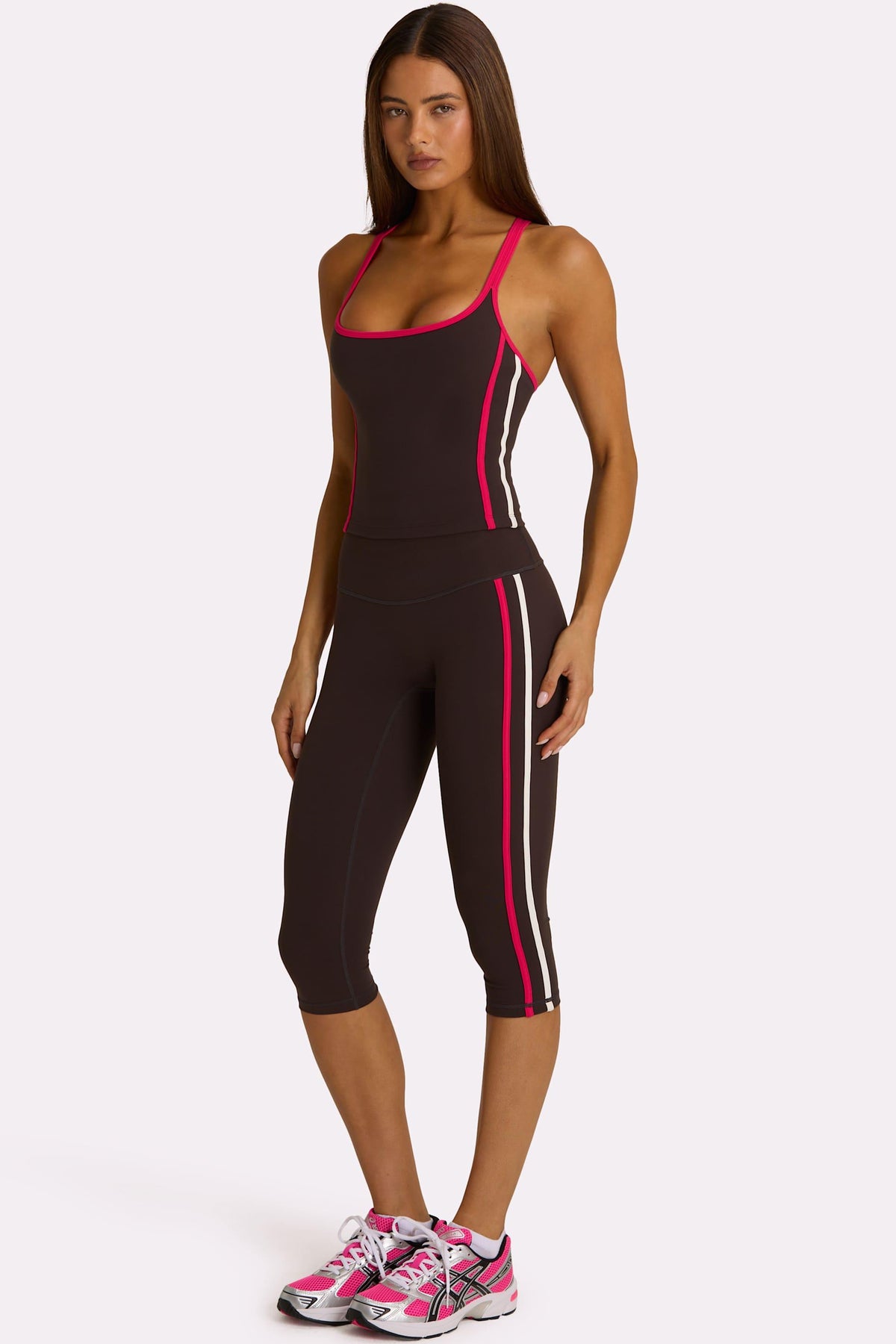 Soft Active Capri Leggings In Truffle