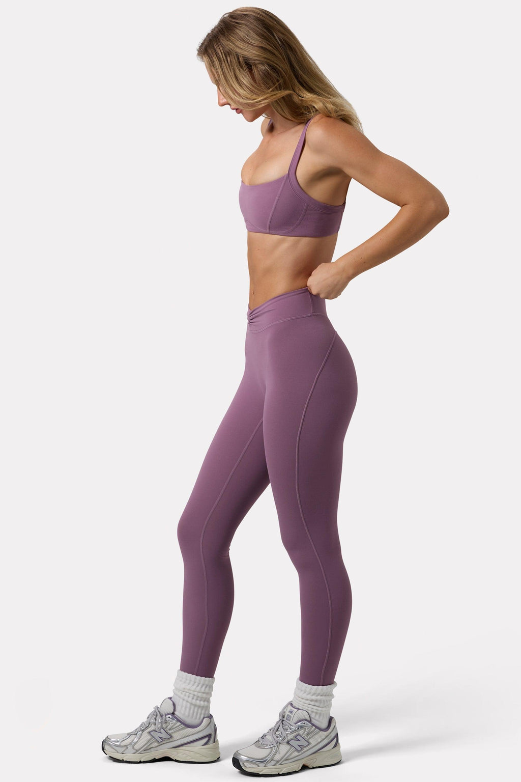 Soft Active Ruched Leggings In Dusk