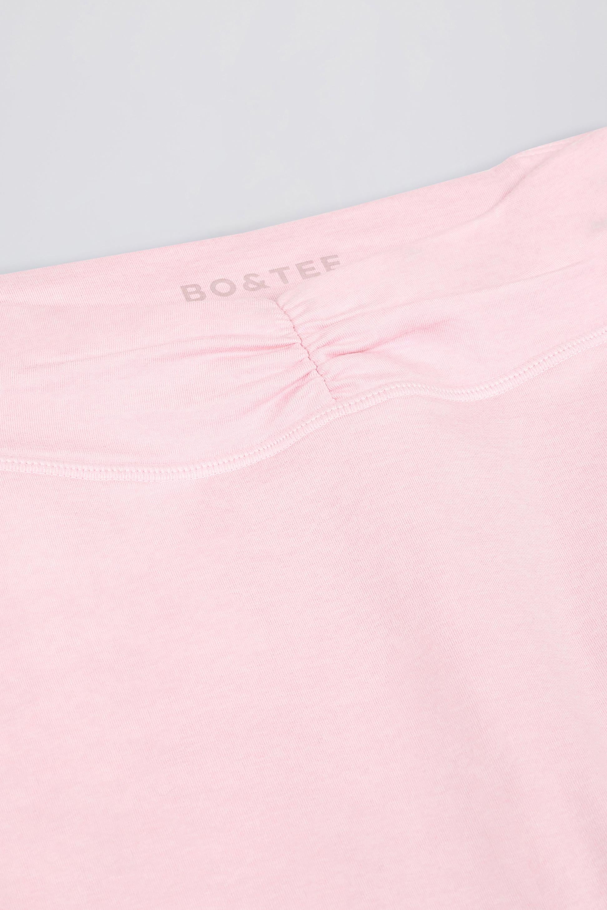Brushed Jersey Ruched Mid-rise Leggings In Bloom