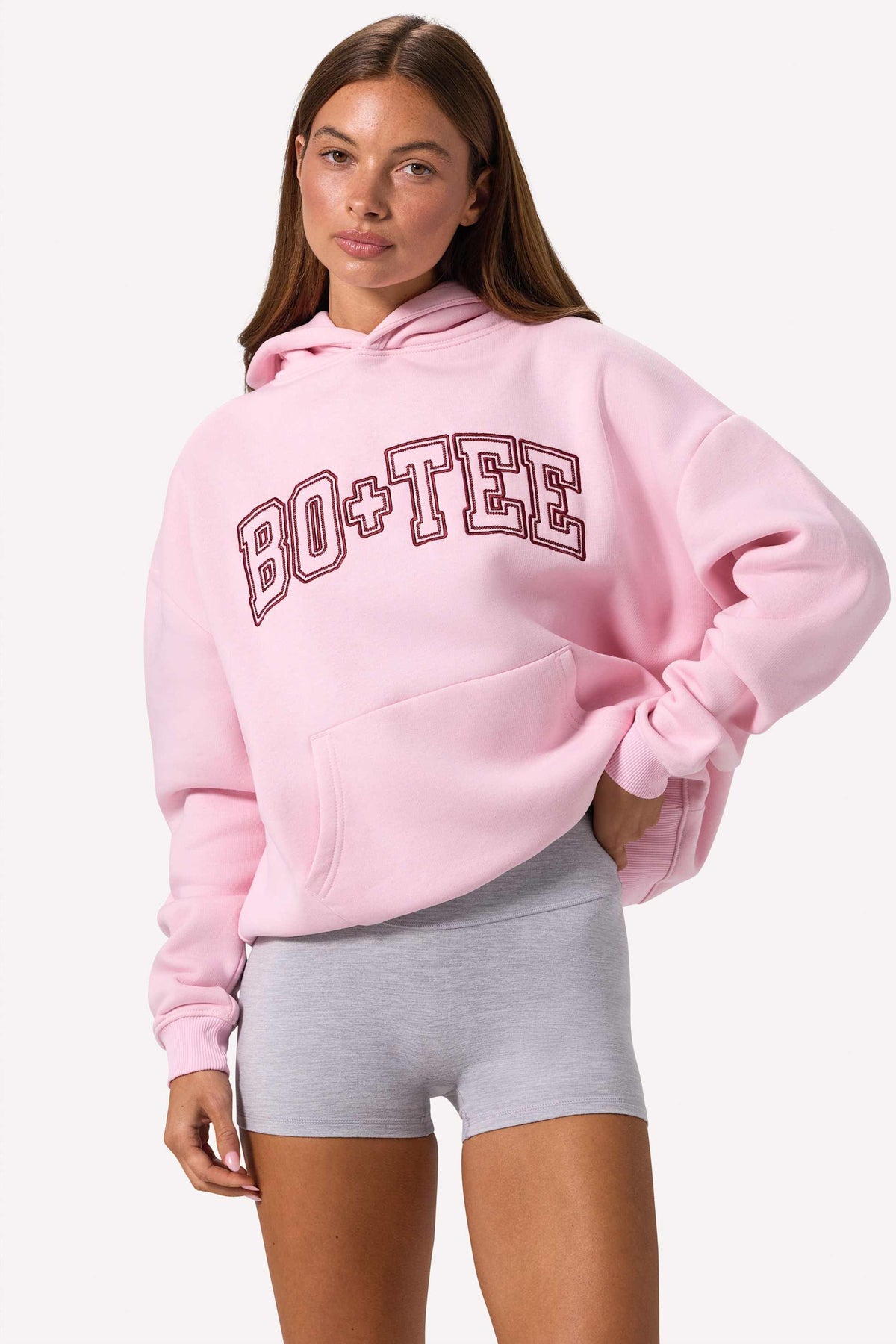 Embroidered Oversized Hoodie In Bloom