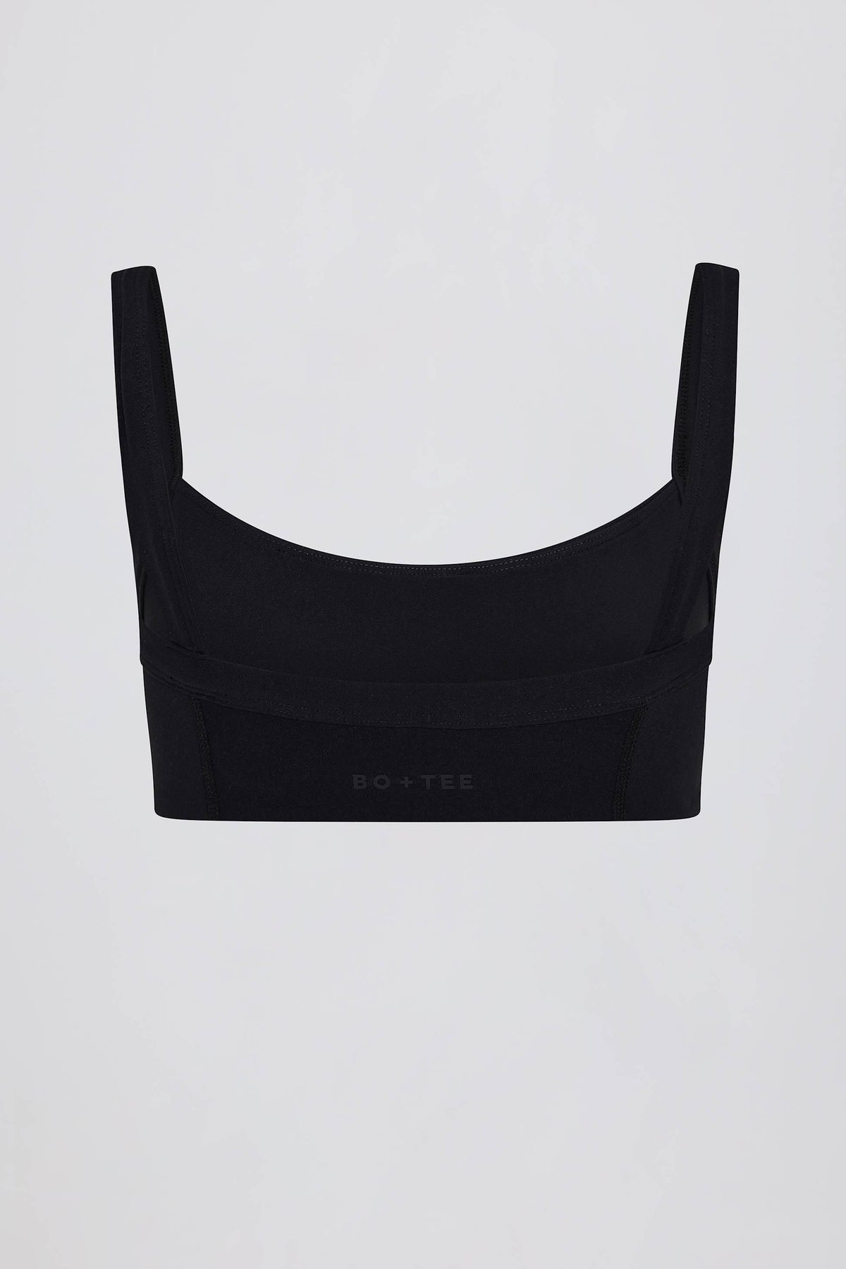 Soft Active Seam-detail Sports Bra In Black