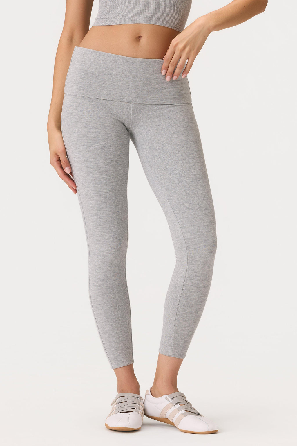 Buttercloud™ 7/8 Leggings In Grey Marl