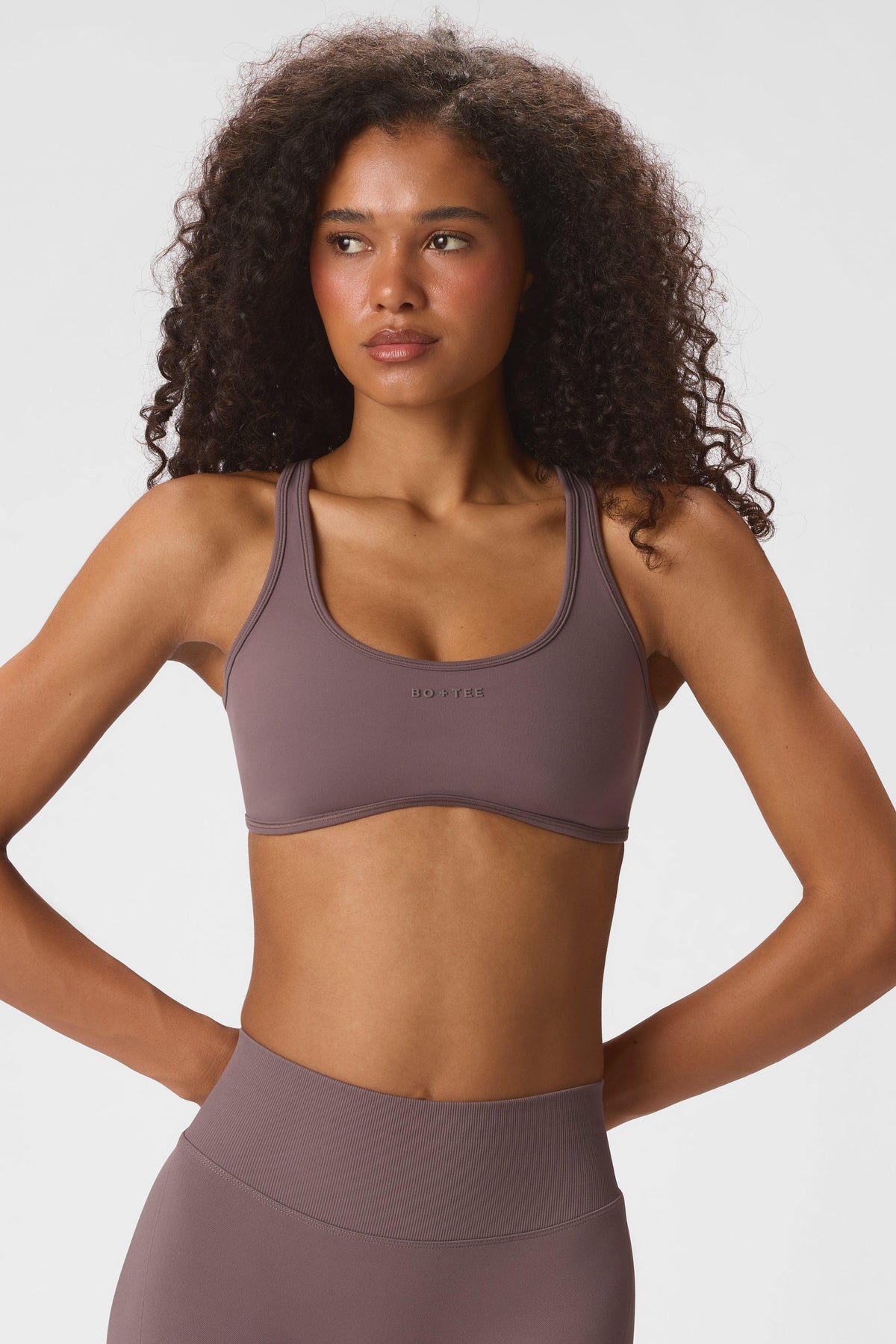 Soft Active Low-impact Sports Bra In Stone