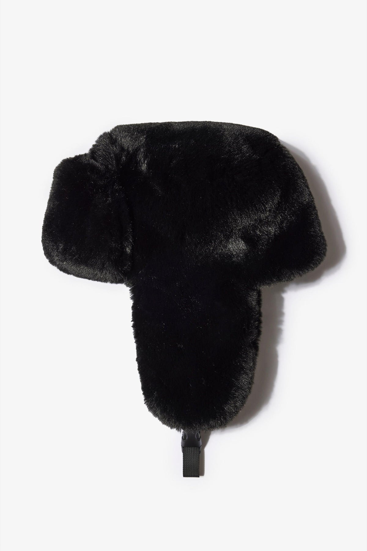 Faux-fur Trapper Hat In Black