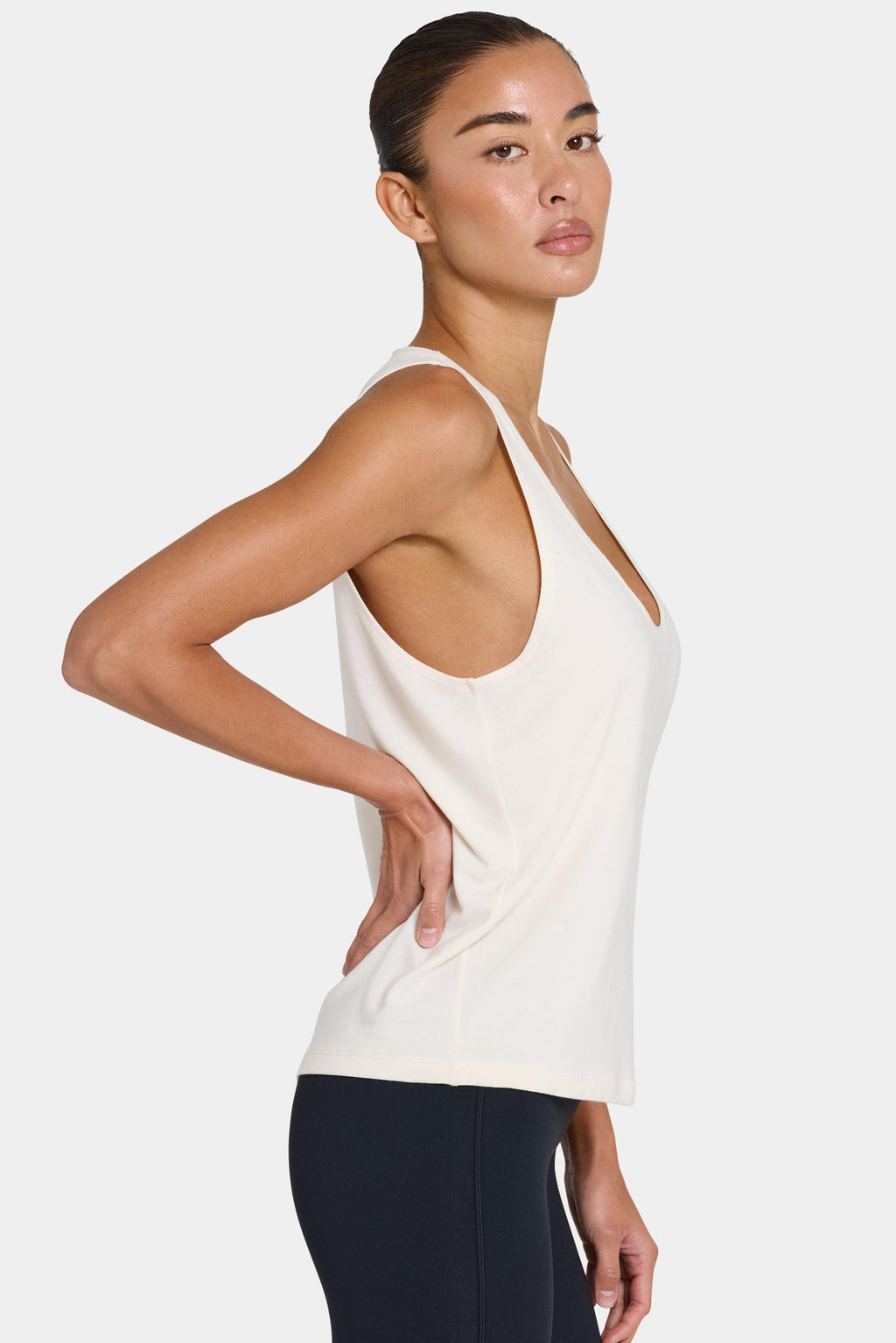 Buttercloud™ Slouchy Tank Top In Coconut