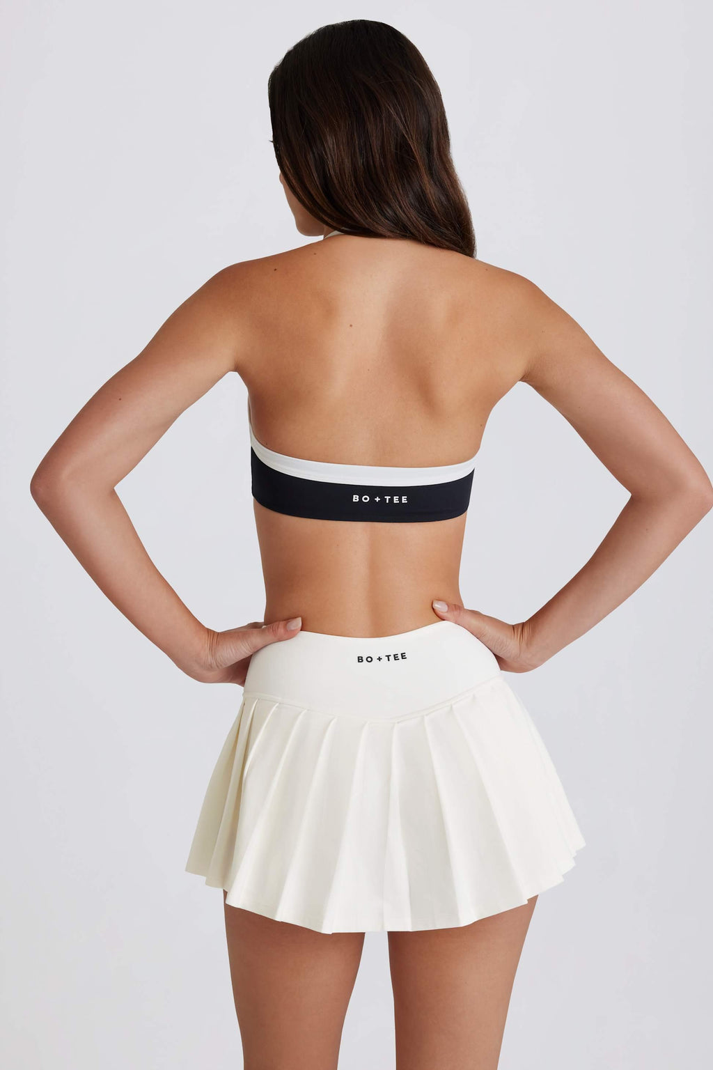 Soft Active Low-rise Pleated Tennis Skort In Coconut
