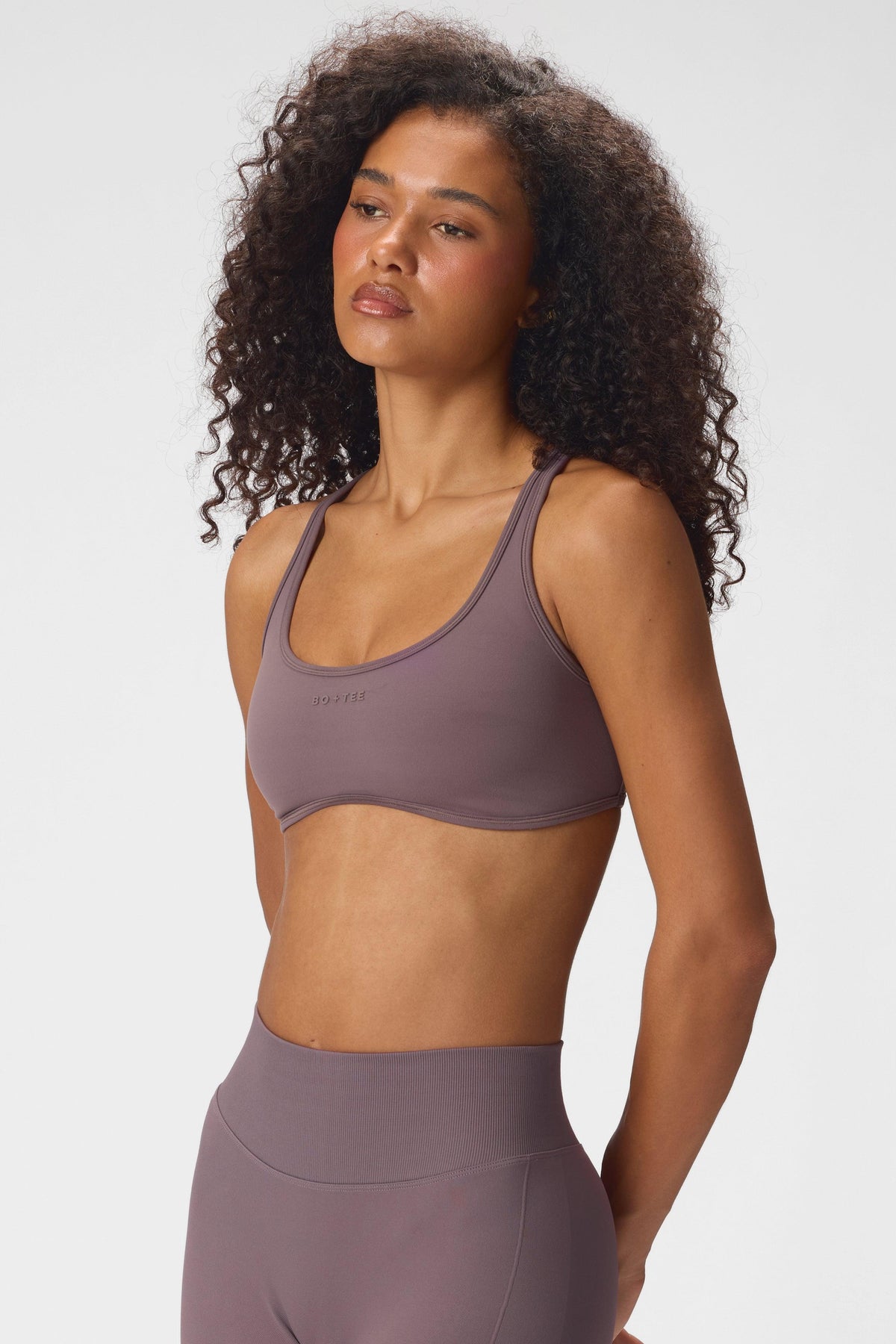 Soft Active Low-impact Sports Bra In Stone