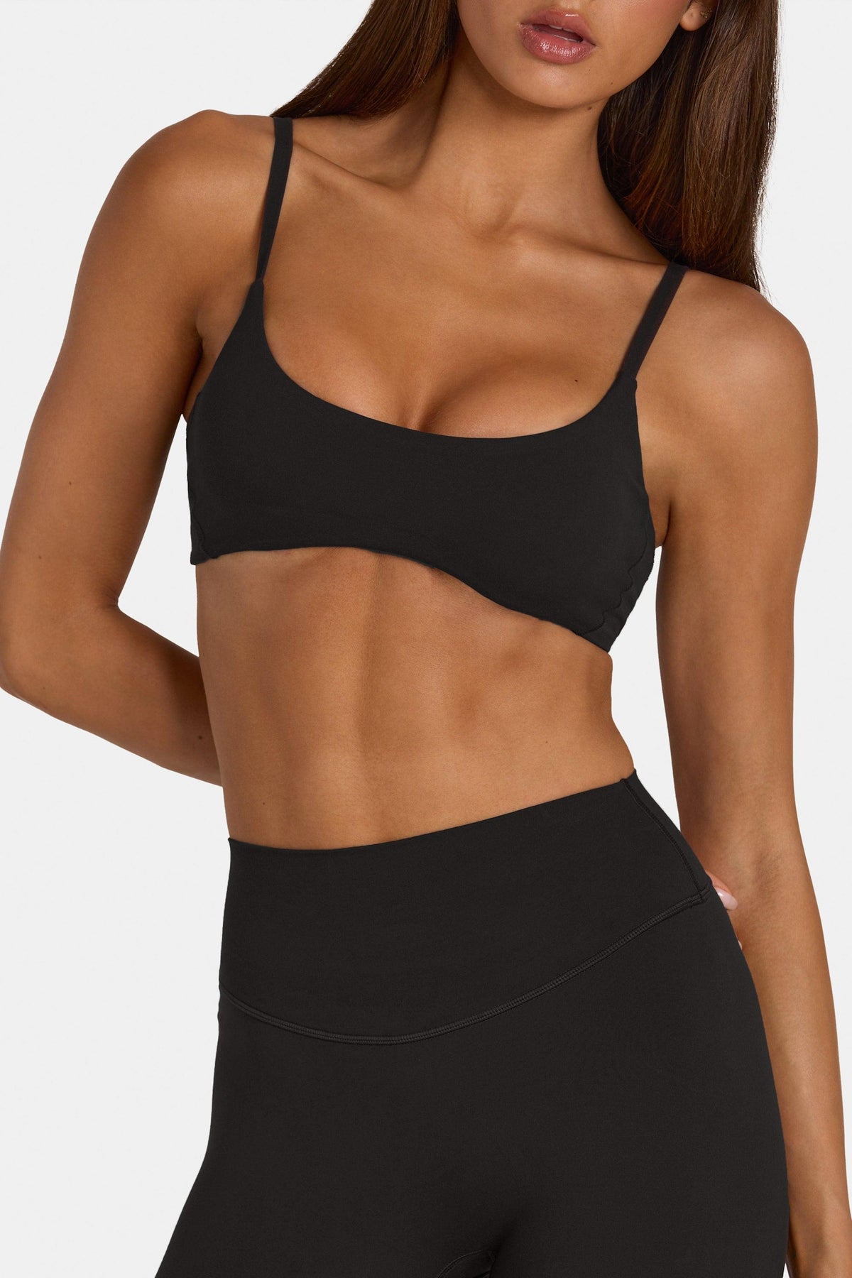Soft Active Low-impact Sports Bra In Black