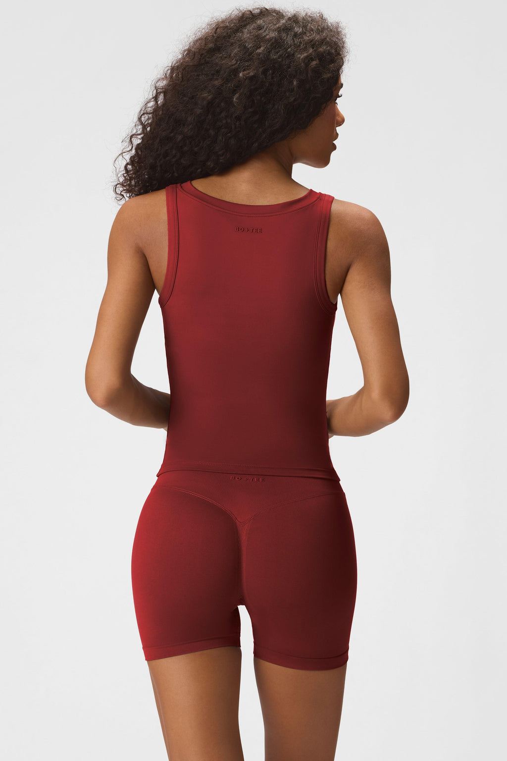 Soft Active Tank Top In Dark Cherry