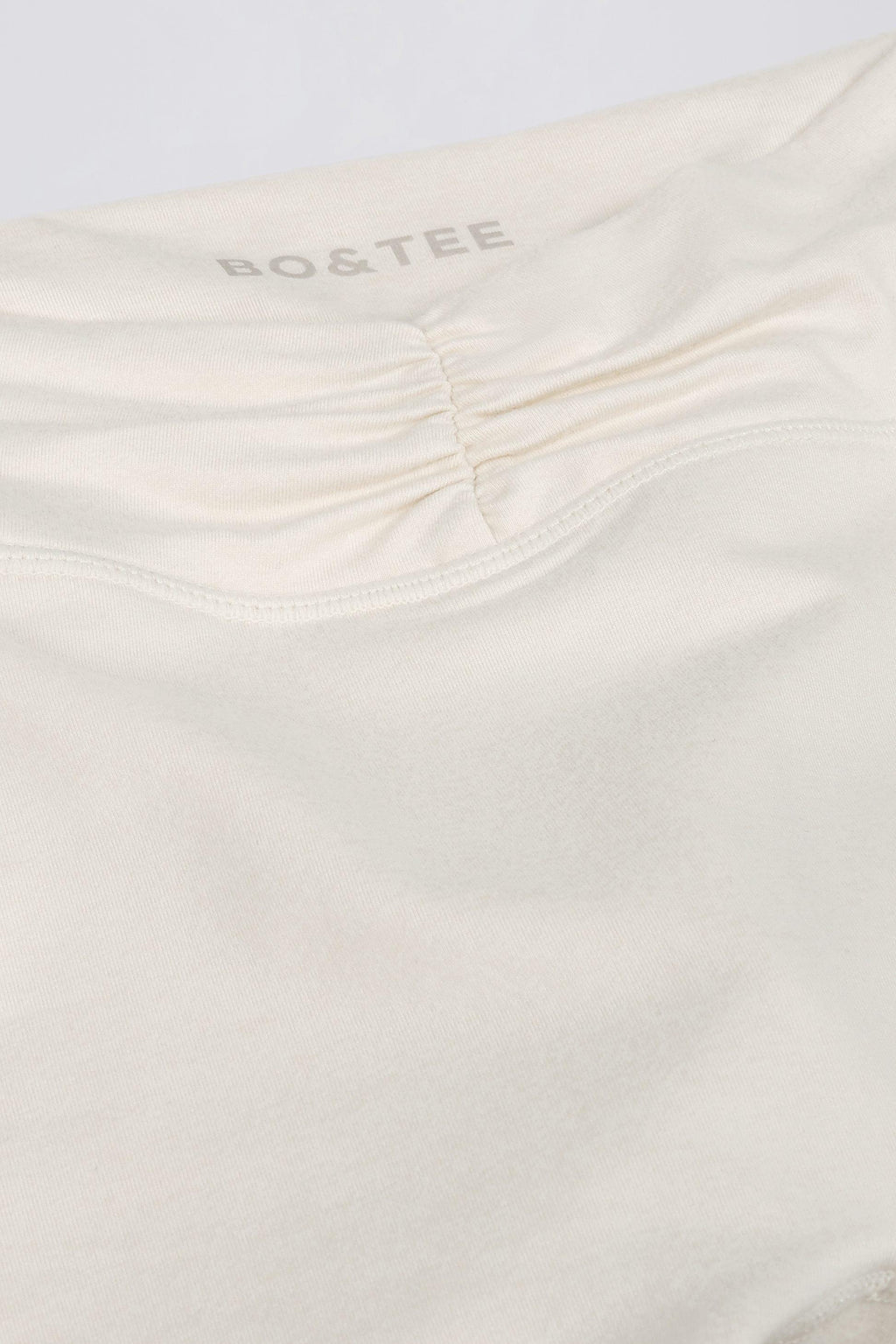 Ruched Mini Shorts In Vanilla
