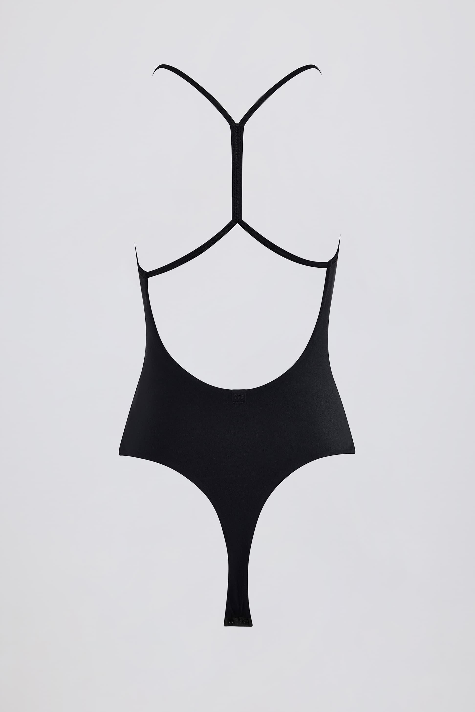 Cut-out Bodysuit In Black