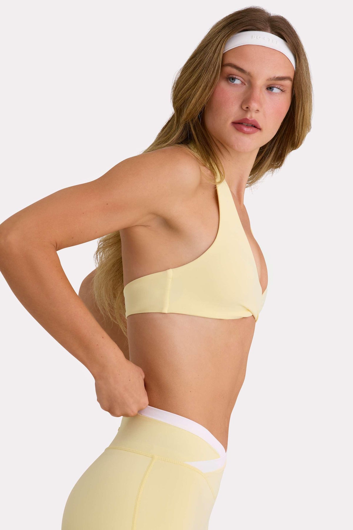 Soft Active Sports Bra In Lemon