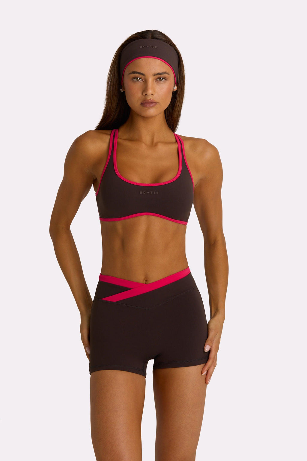 Soft Active Sports Bra In Truffle