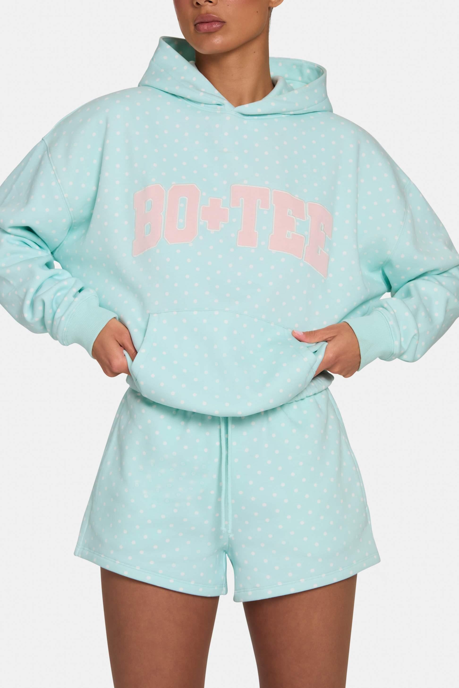 Sweat Shorts In Peppermint Polka Dot