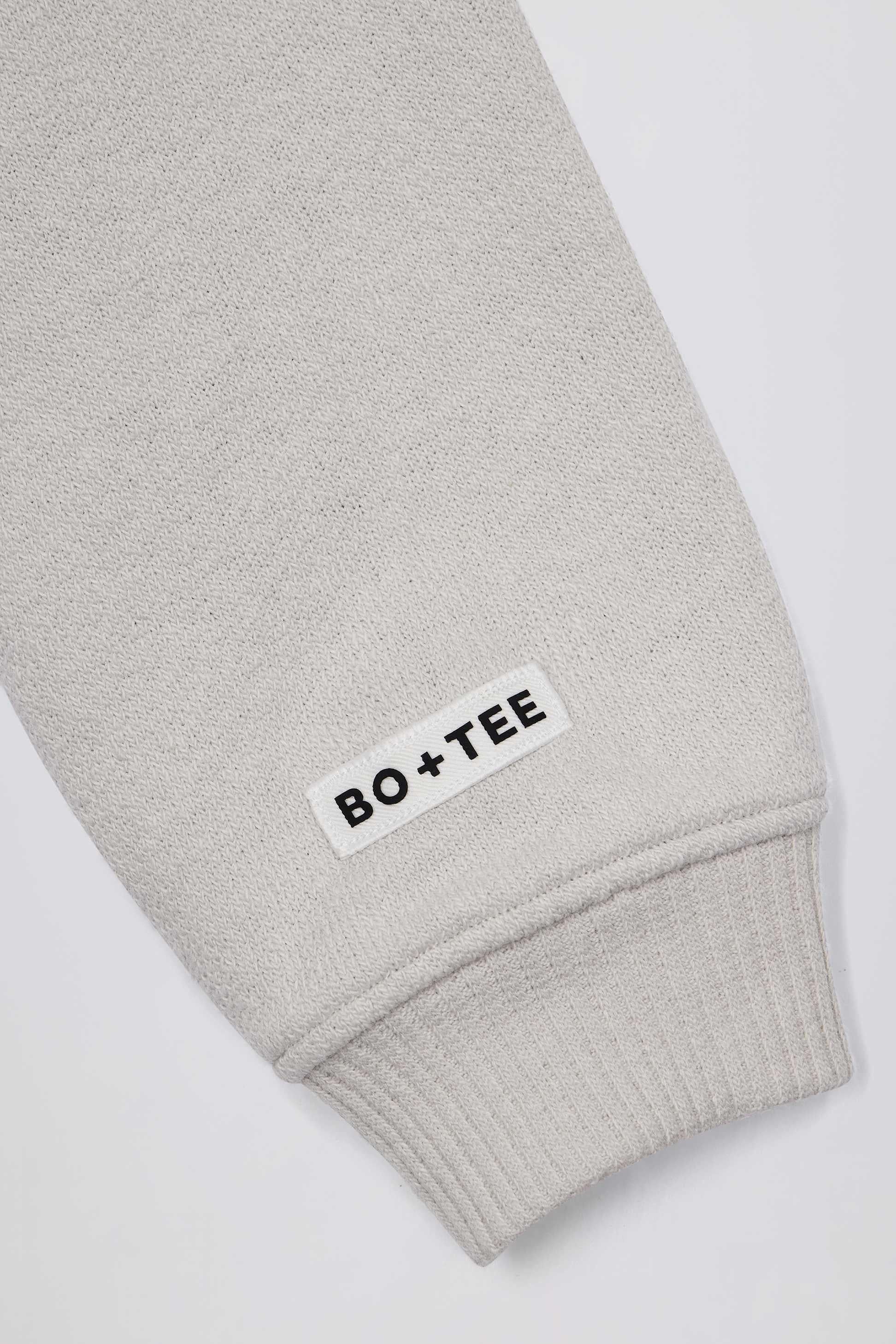 Lightweight Knit V-neck Oversized Jumper In Light Grey