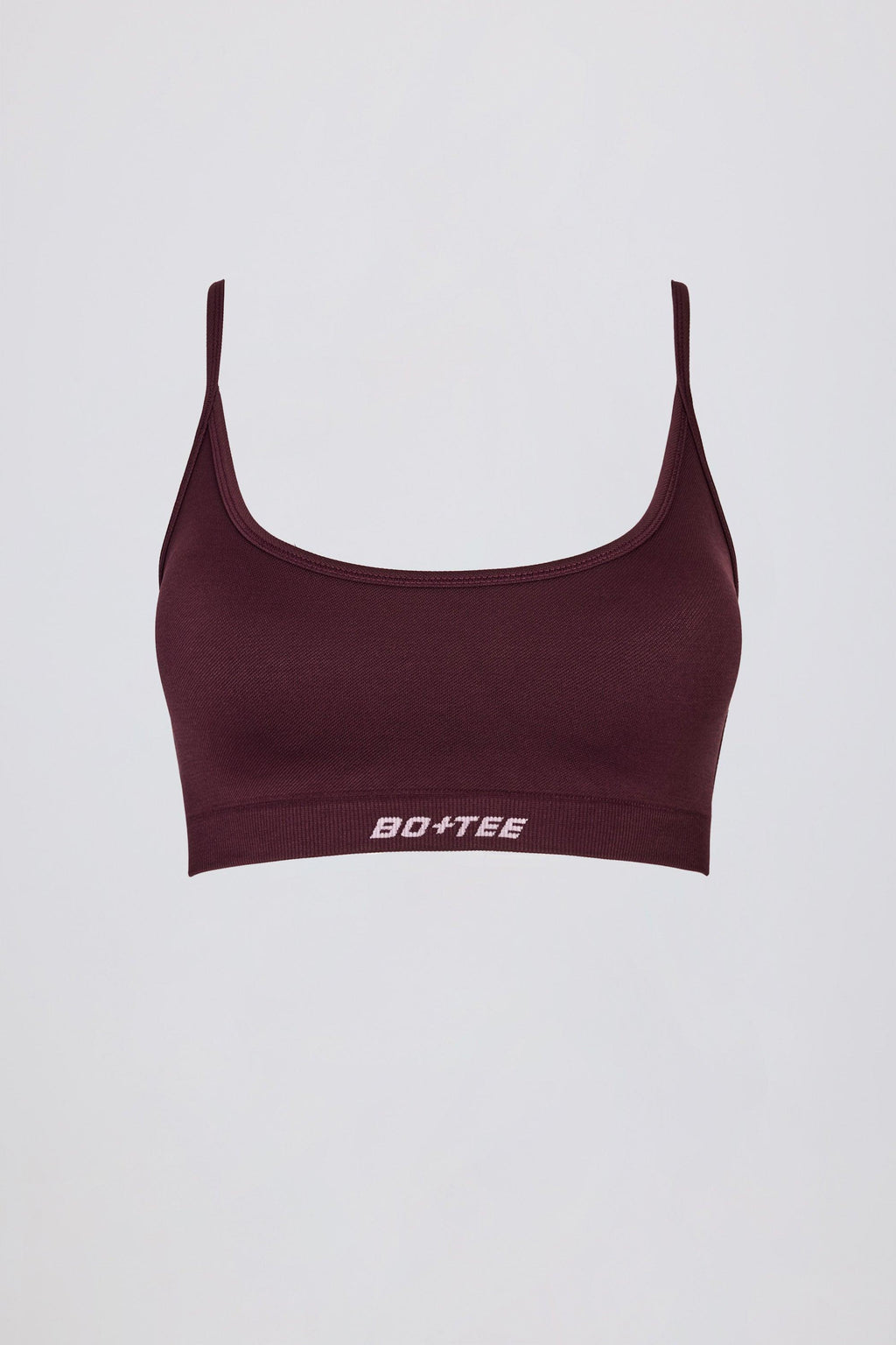 Super Sculpt Seamless Backless Sports Bra In Burgundy