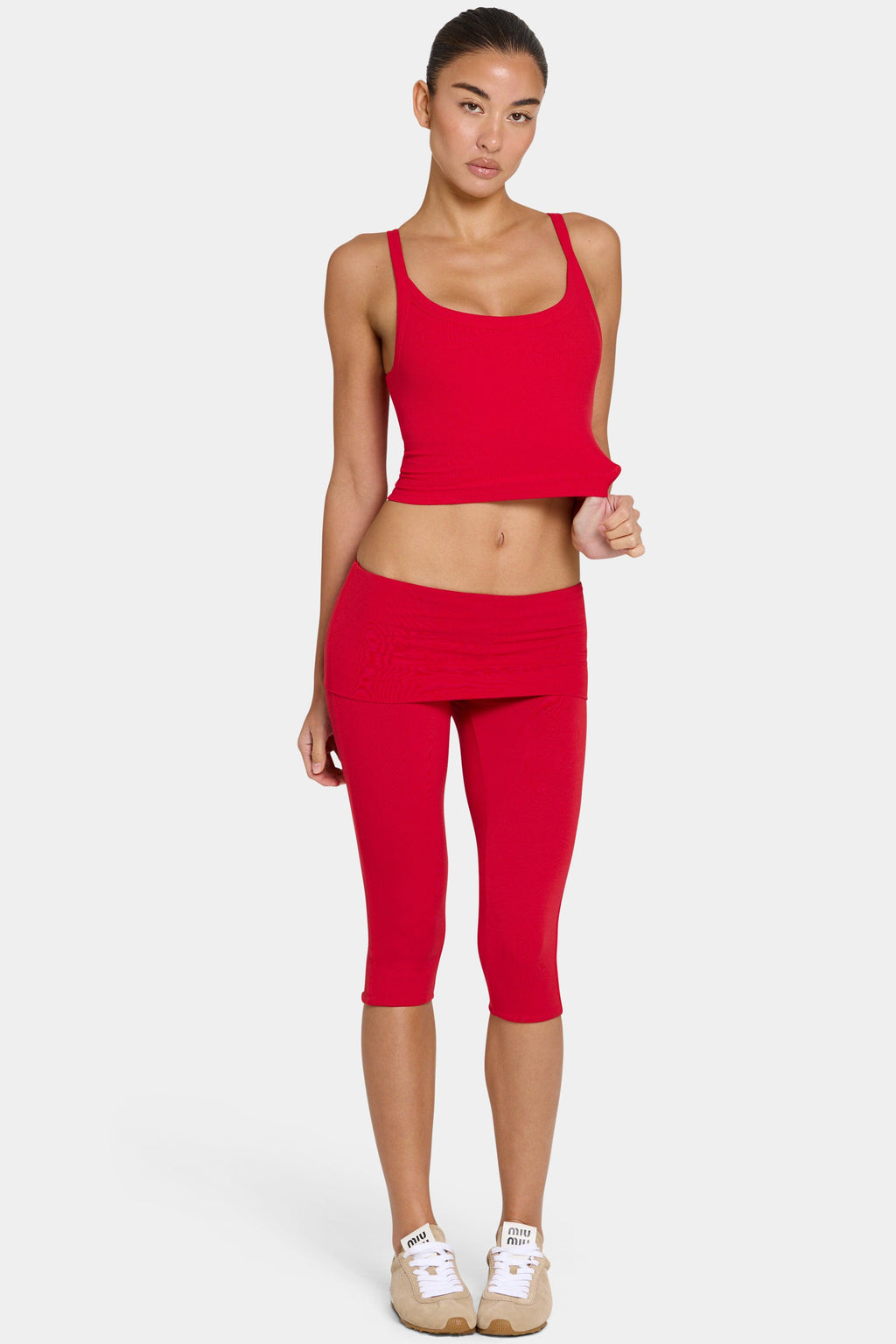 Buttercloud™ Capri Leggings In Chilli