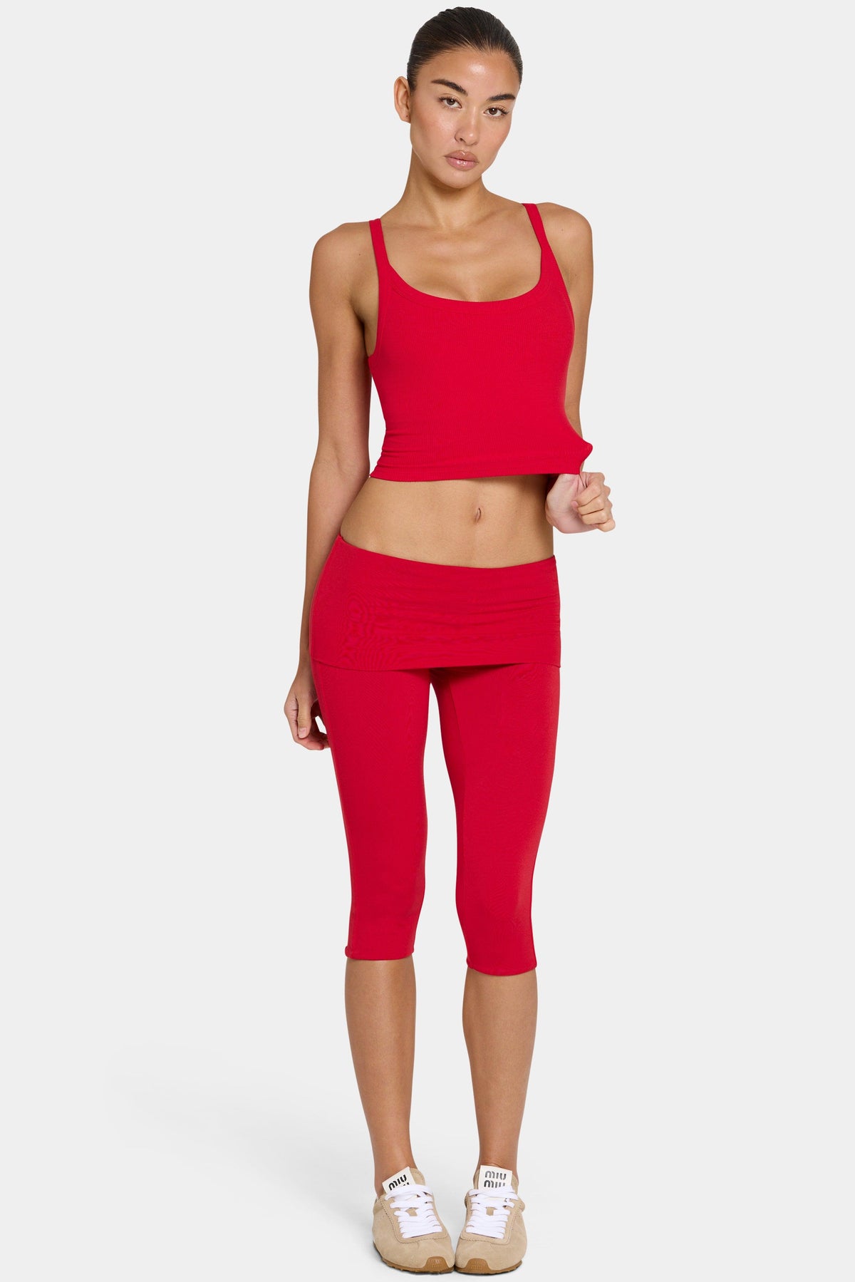 Buttercloud™ Capri Leggings In Chilli