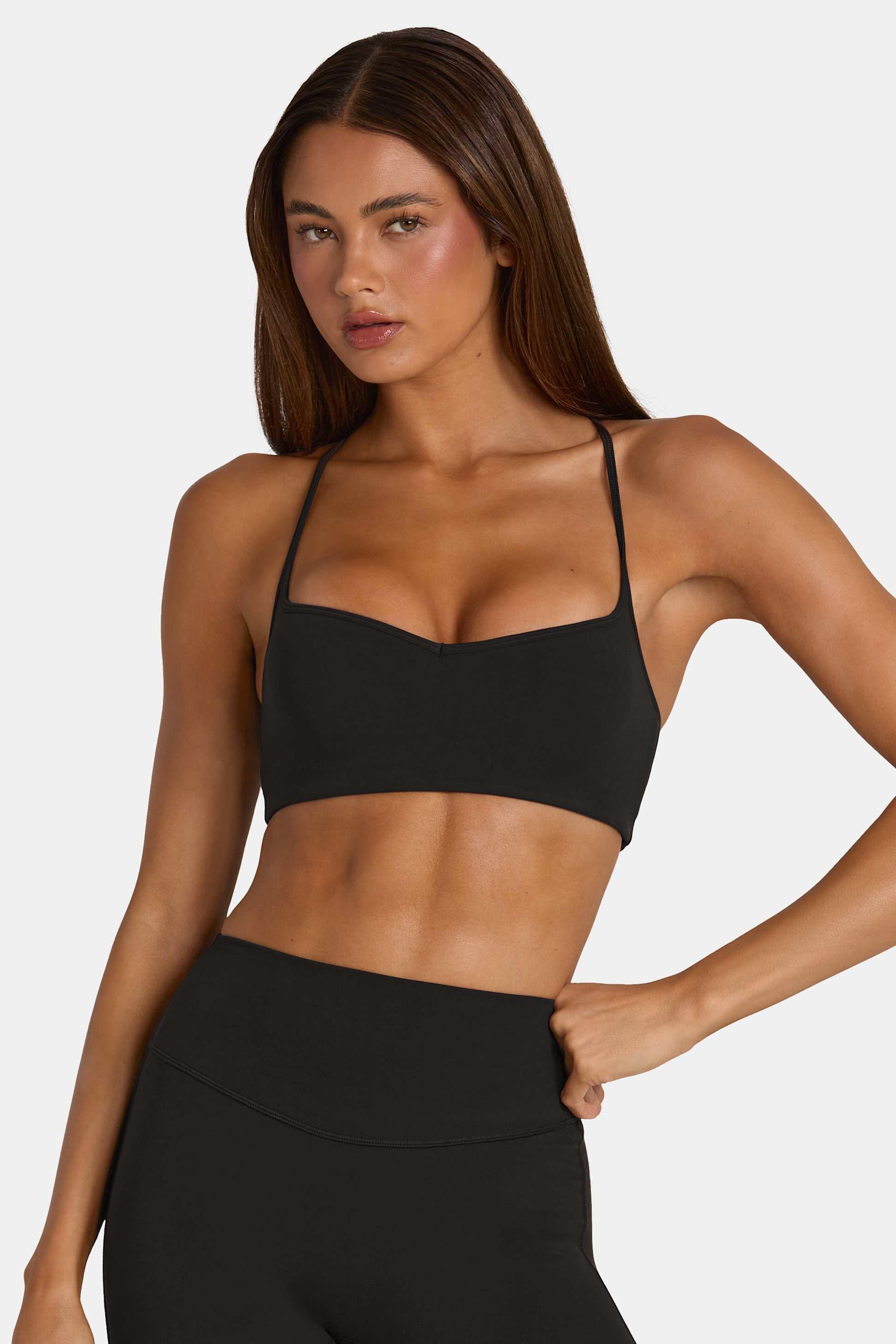 Soft Active Low-impact Sports Bra In Black