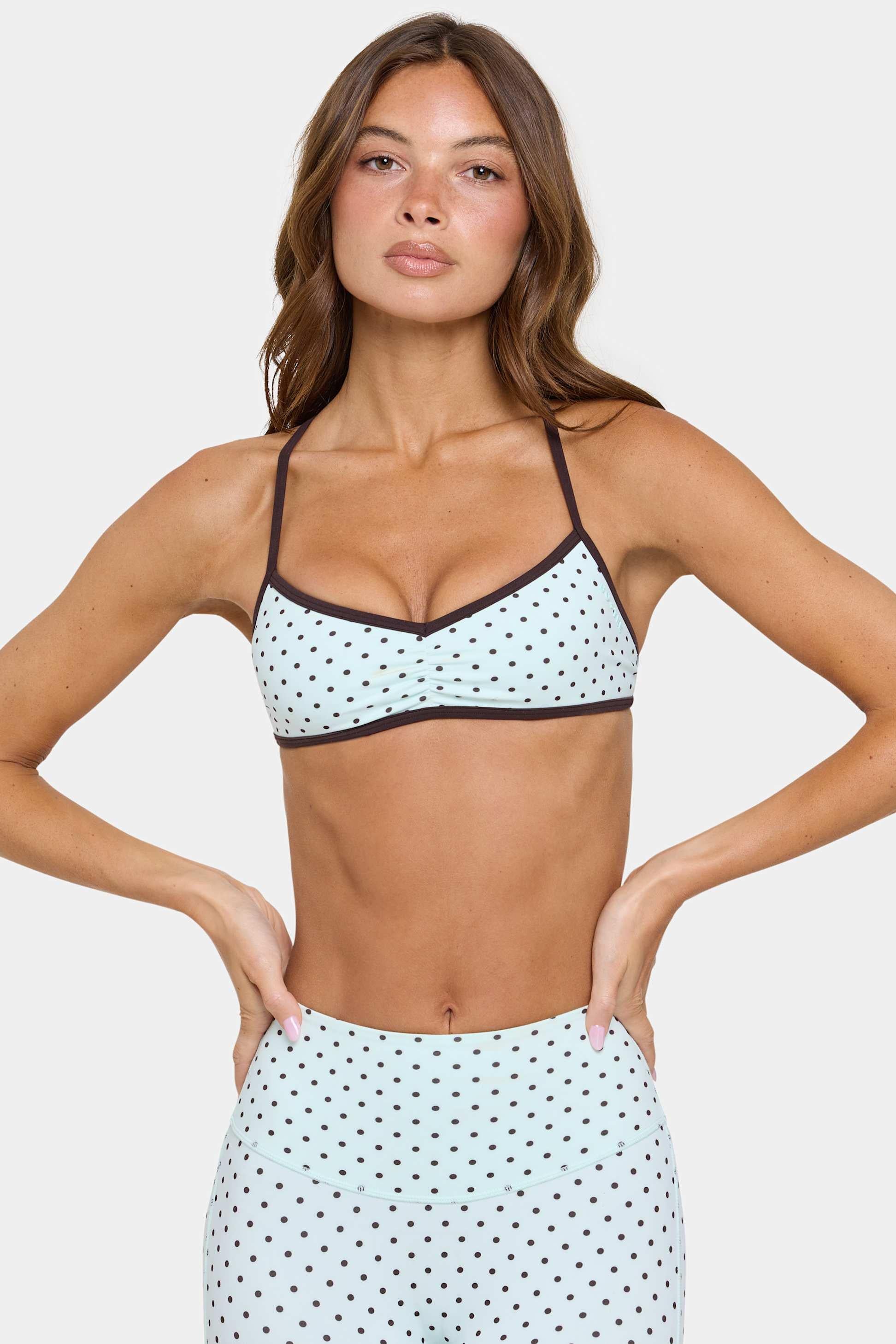 Soft Active Low-impact Sports Bra In Mint Chip