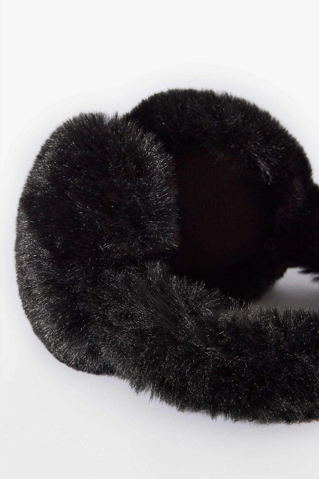 Faux-fur Earmuffs In Black