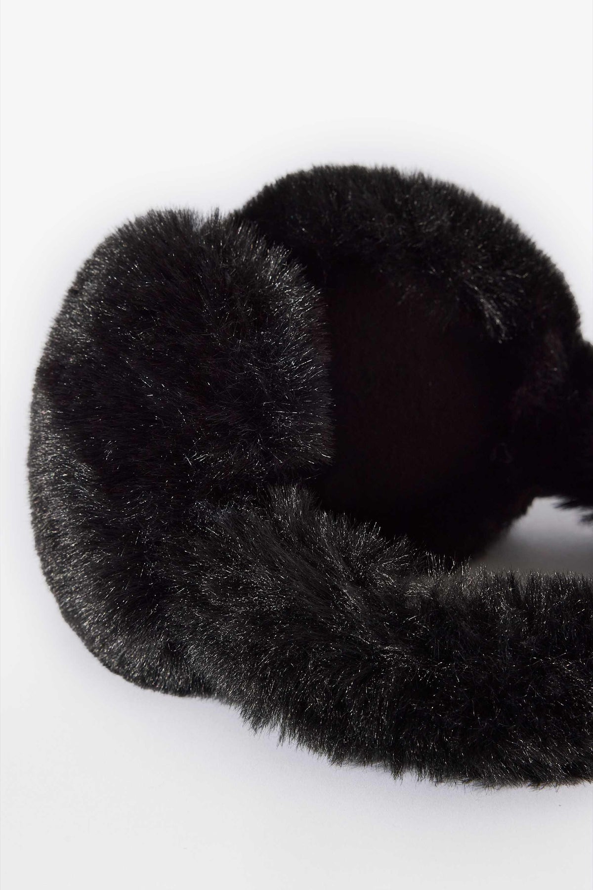 Faux-fur Earmuffs In Black