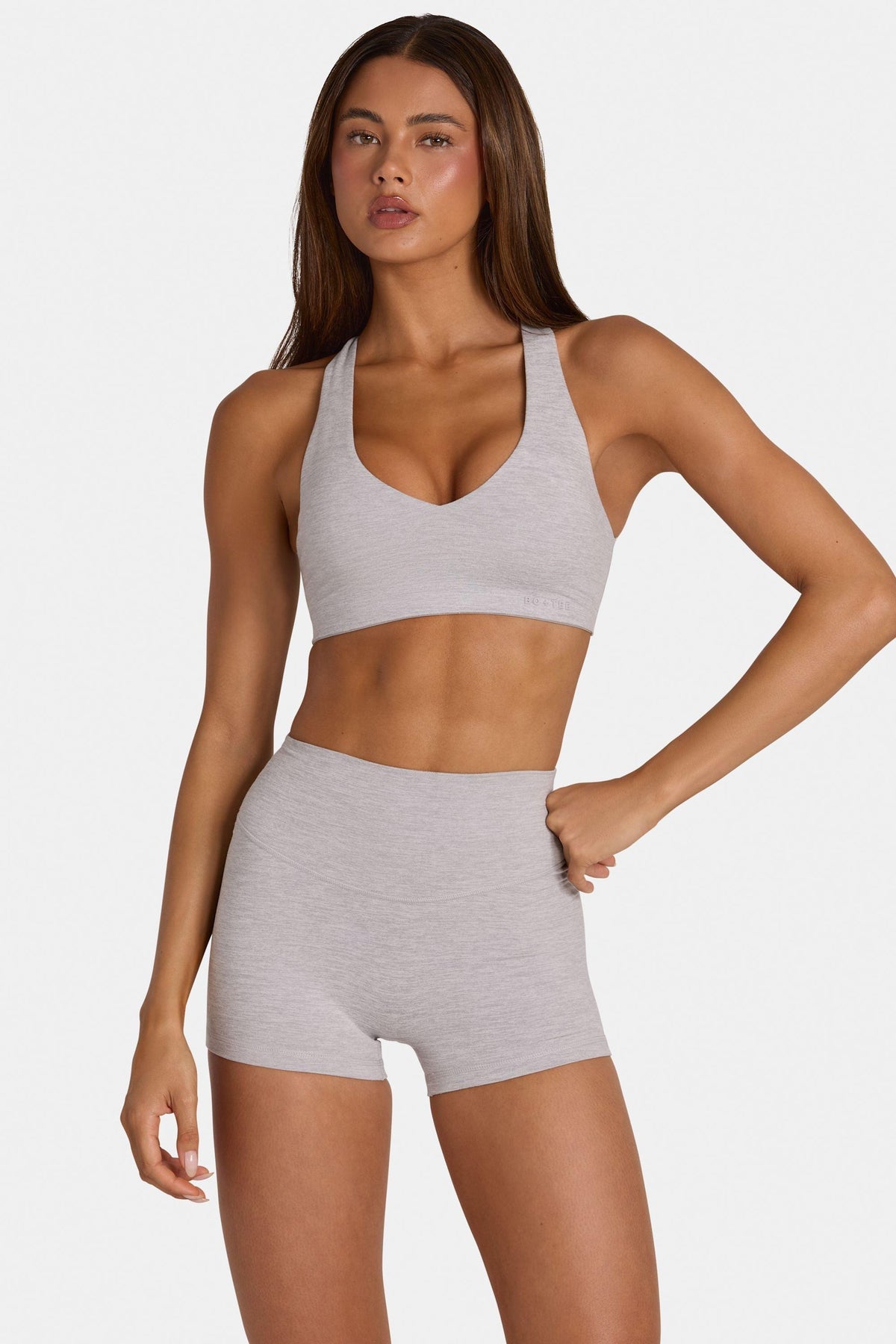 Soft Active Low-impact Sports Bra In Grey