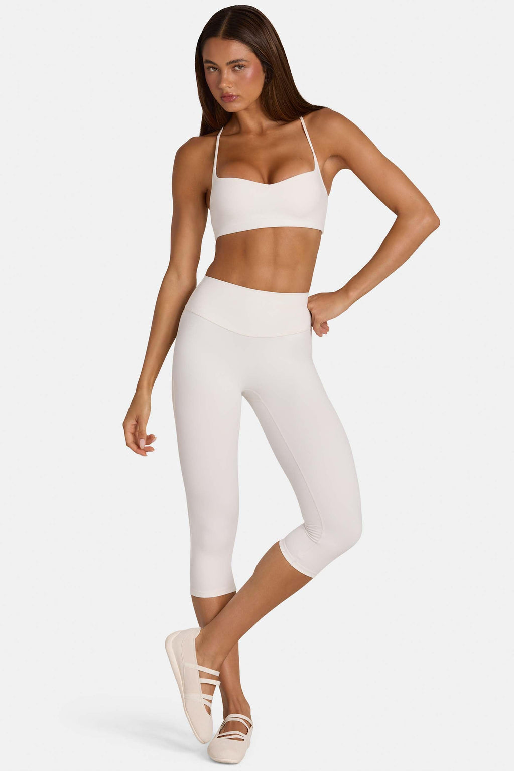 Soft Active Capri Leggings In Coconut
